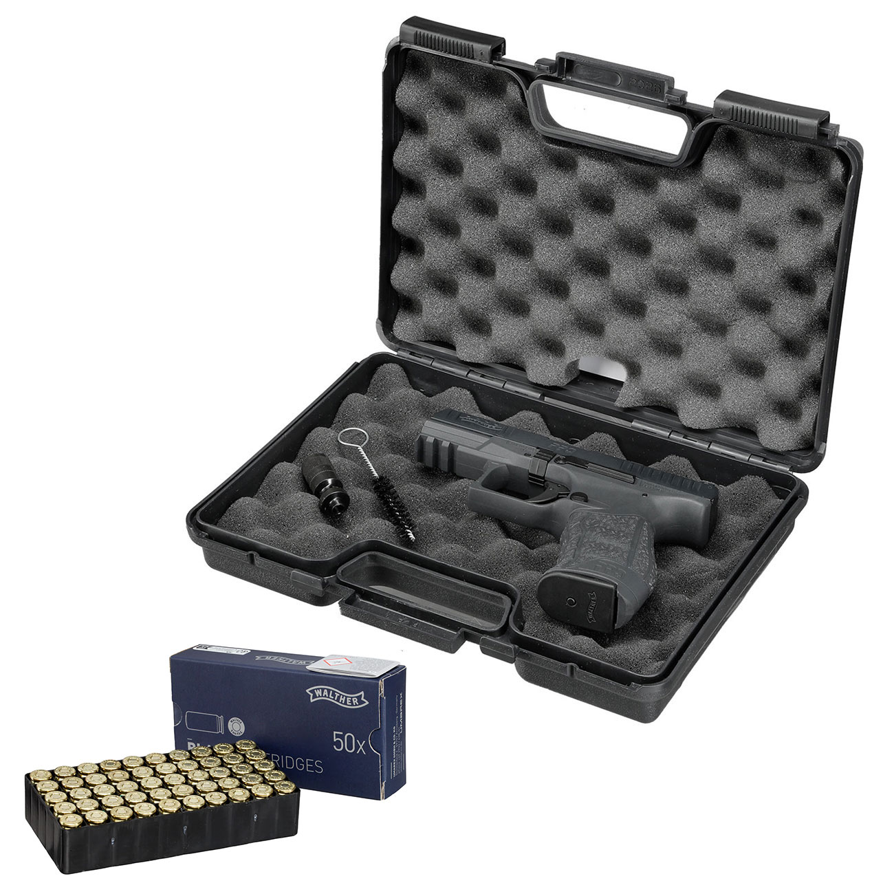 Walther PPQ M2 Schreckschuss Pistole 9mm P.A.K. schwarz inkl. Walther Platzpatronen Bild 4