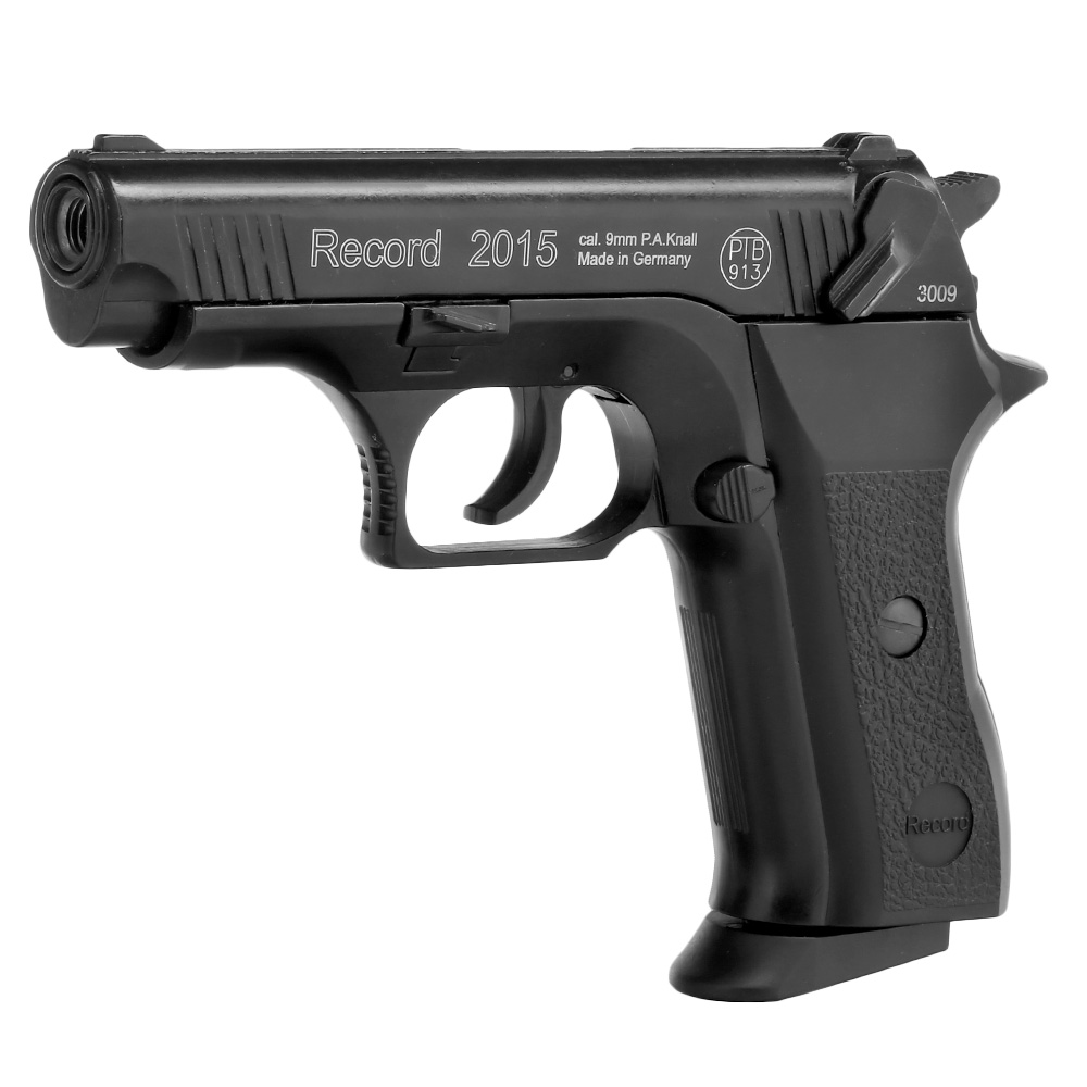 Record 2015 Schreckschuss Pistole Kal. 9mm P.A. Knall schwarz Bild 1