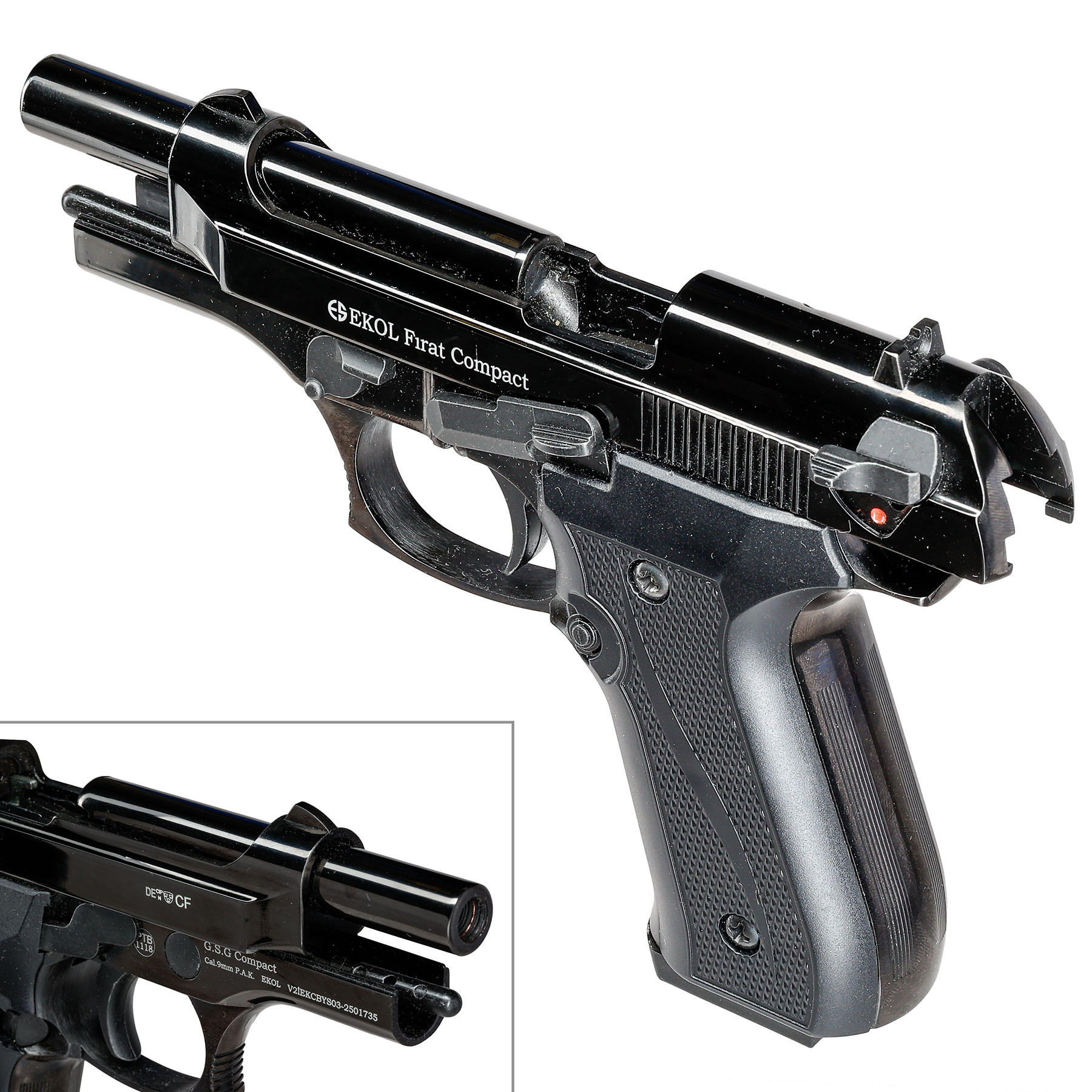 Ekol Firat Compact Schreckschuss Pistole Kal. 9 mm P.A.K. brniert Bild 7