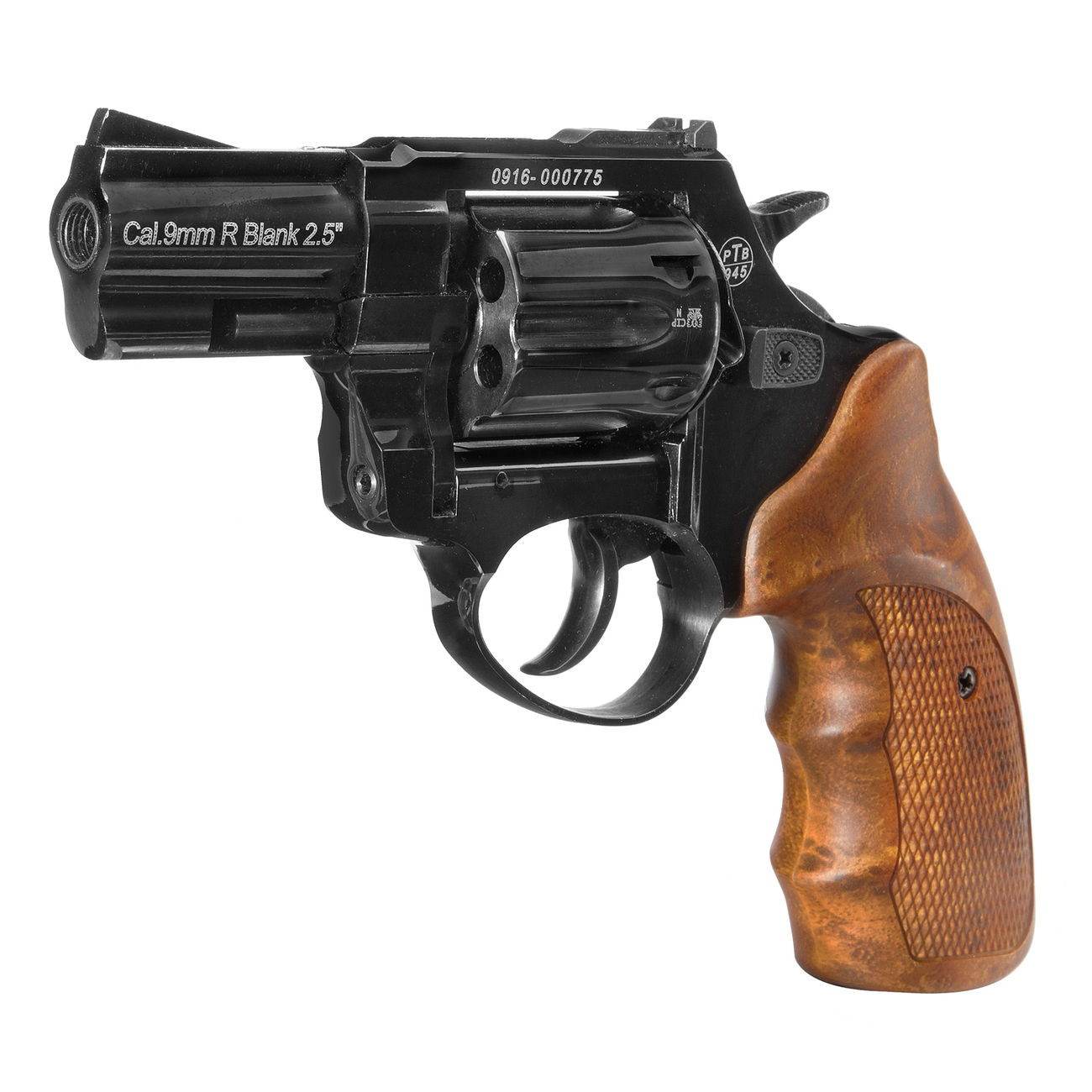 Versandrückläufer Zoraki R1 2,5 Zoll Schreckschuss-Revolver Kal. 9mm R.K. shiny black Bild 1