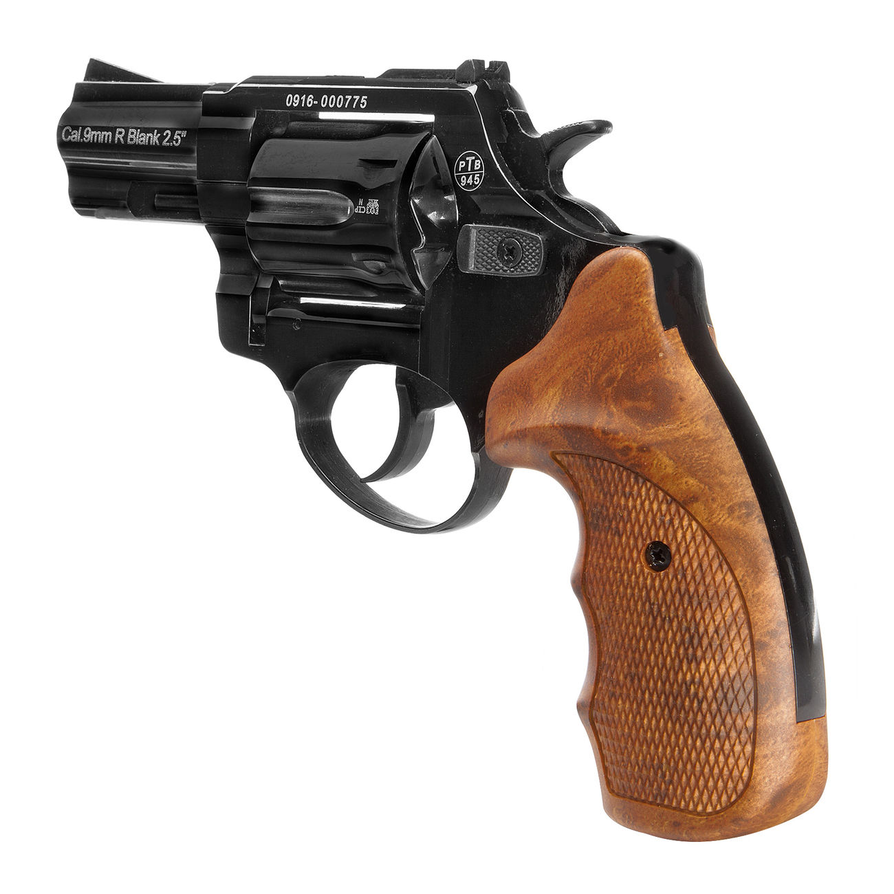 Zoraki R1 2,5 Zoll Schreckschuss-Revolver Kal. 9mm R.K. shiny black Bild 1