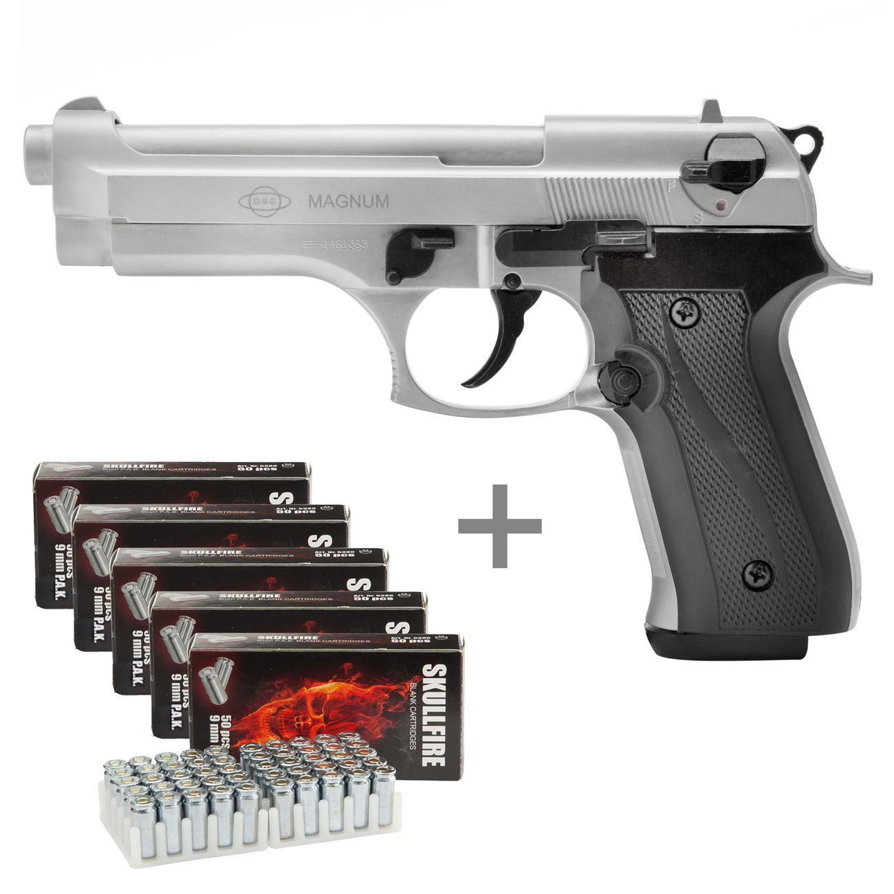 Ekol Firat Magnum Schreckschuss Pistole 9mm P A K Bicolor Inkl 250 Platzpatronen Kotte Zeller