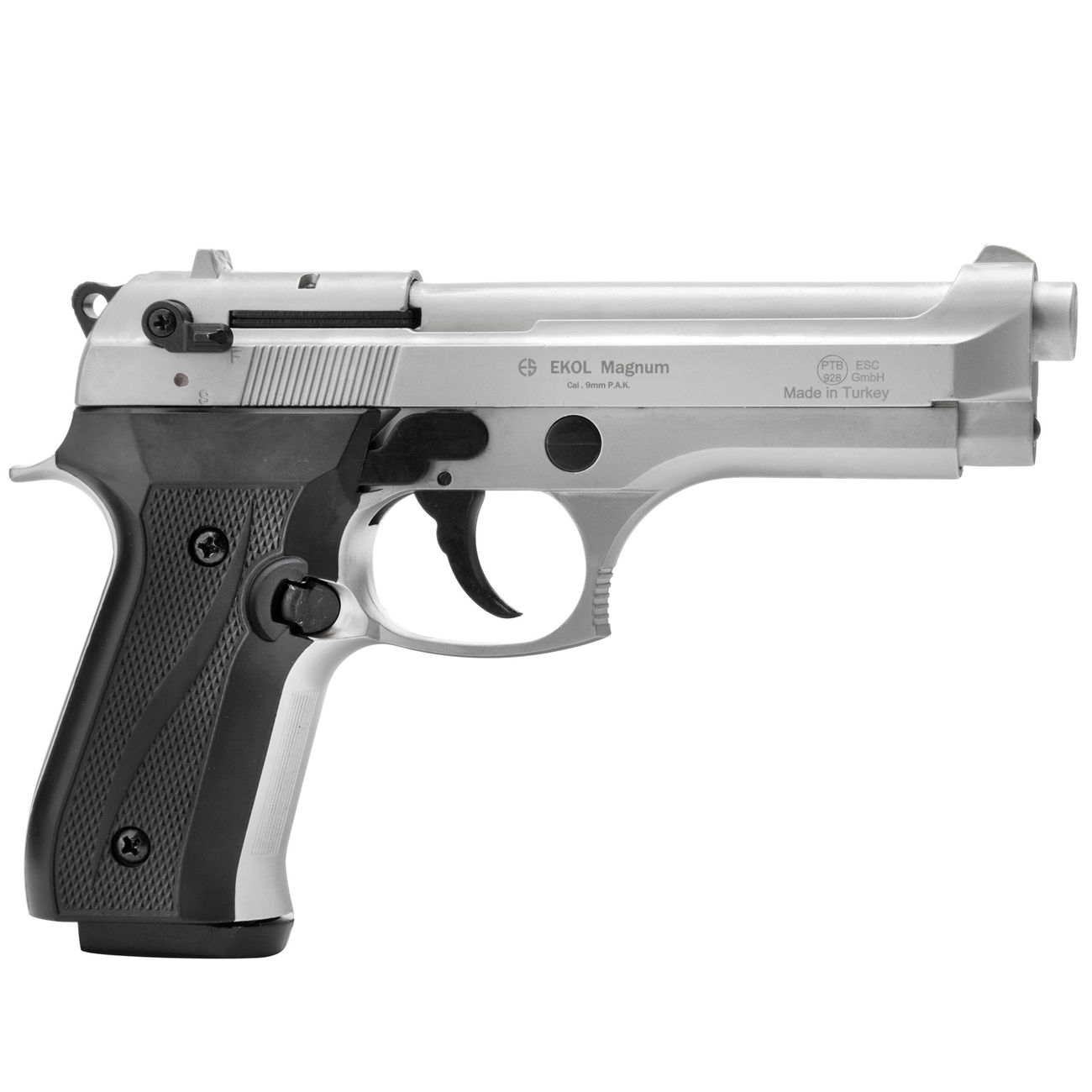 Ekol Firat Magnum Schreckschuss Pistole 9mm P.A.K. bicolor inkl. 250 Platzpatronen Bild 1