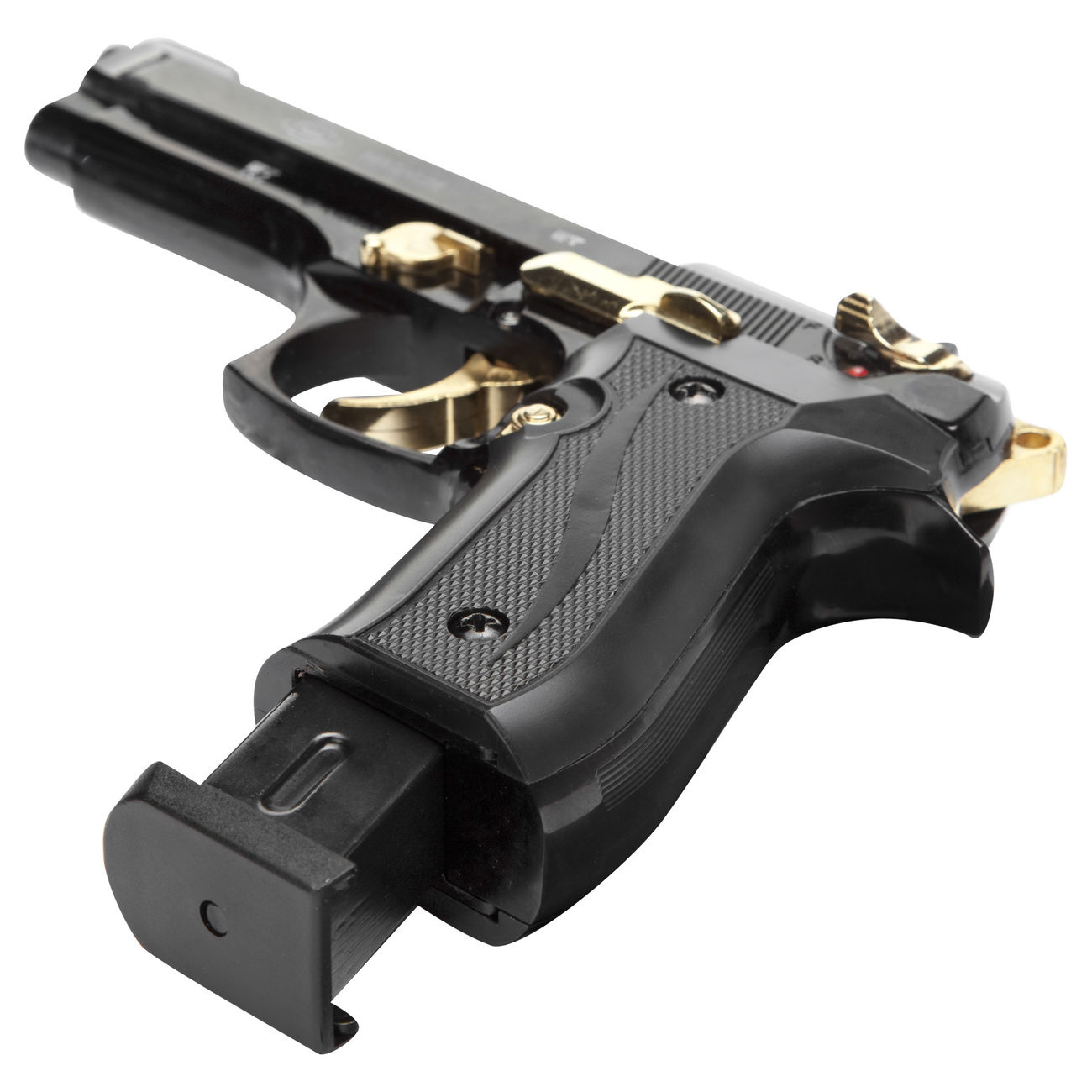 Ekol Firat Magnum Schreckschuss Pistole 9mm P.A.K. schwarz/gold  inkl. 250 Platzpatronen Bild 3