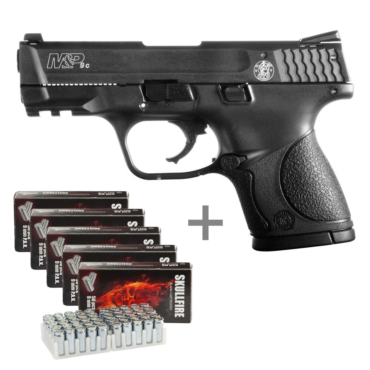 Smith & Wesson M&P 9C Schreckschusspistole 9mm P.A.K. inkl. 250 Platzpatronen