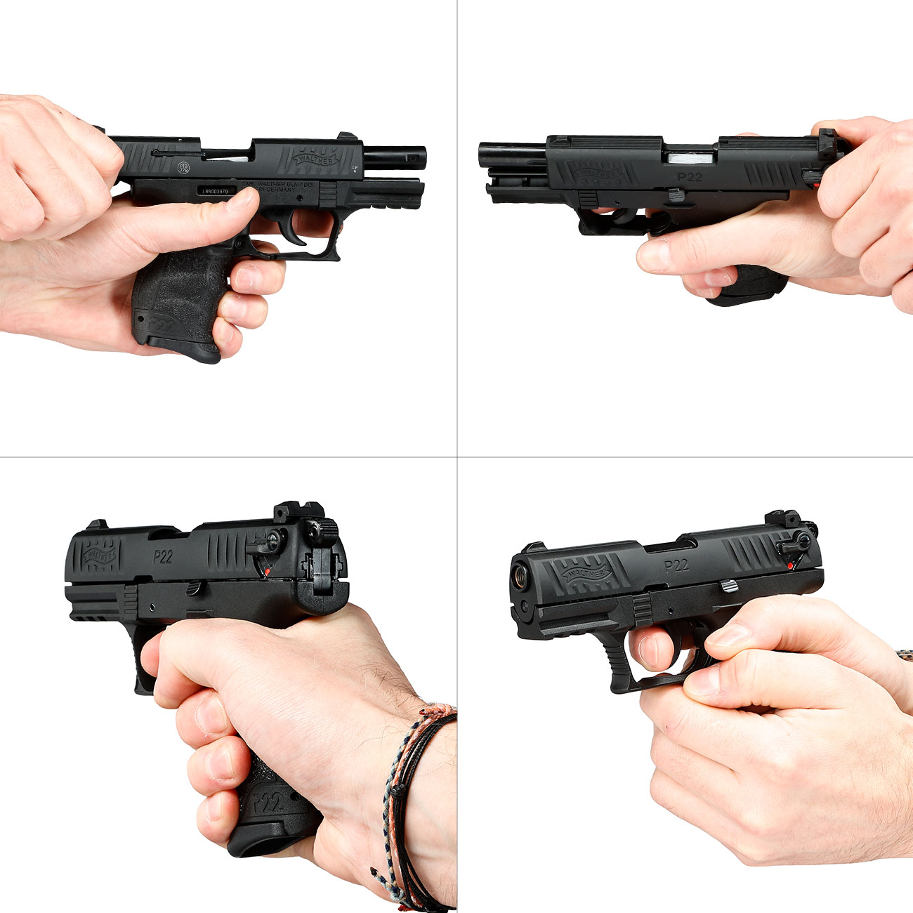 Walther P22Q Schreckschuss Pistole 9mm P.A.K. R2D-Kit inkl. Pfefferspray, Messer, Lampe, Waffenkoffer Bild 6