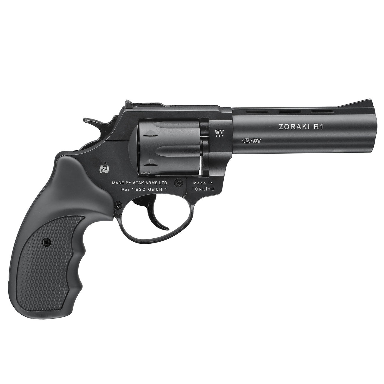 Zoraki R1 4,5 Zoll Schreckschuss Revolver Kal.  9mm R.K. schwarz Bild 1