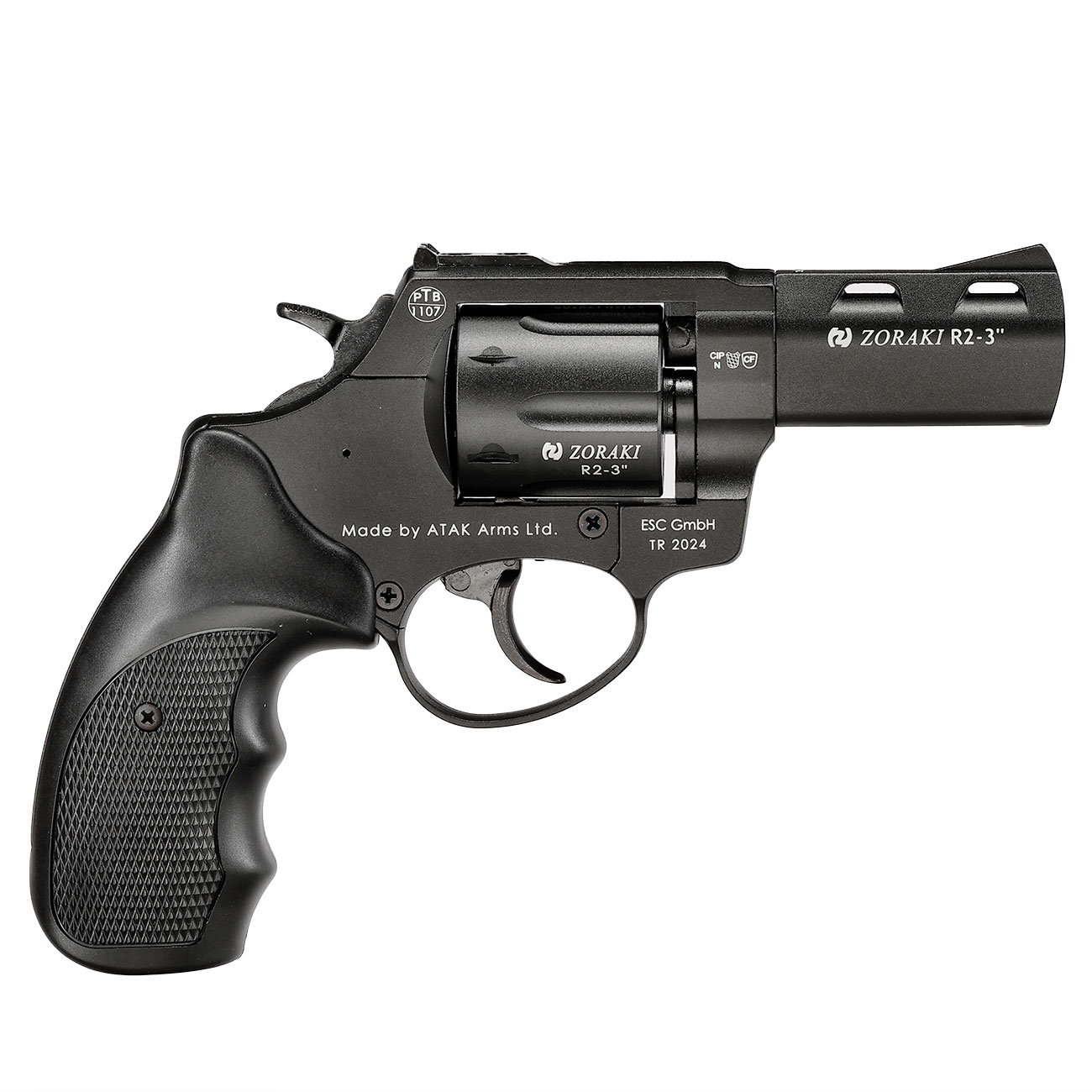Zoraki R2 3 Zoll Schreckschuss Revolver Kal. 9mm R.K. schwarz Bild 3