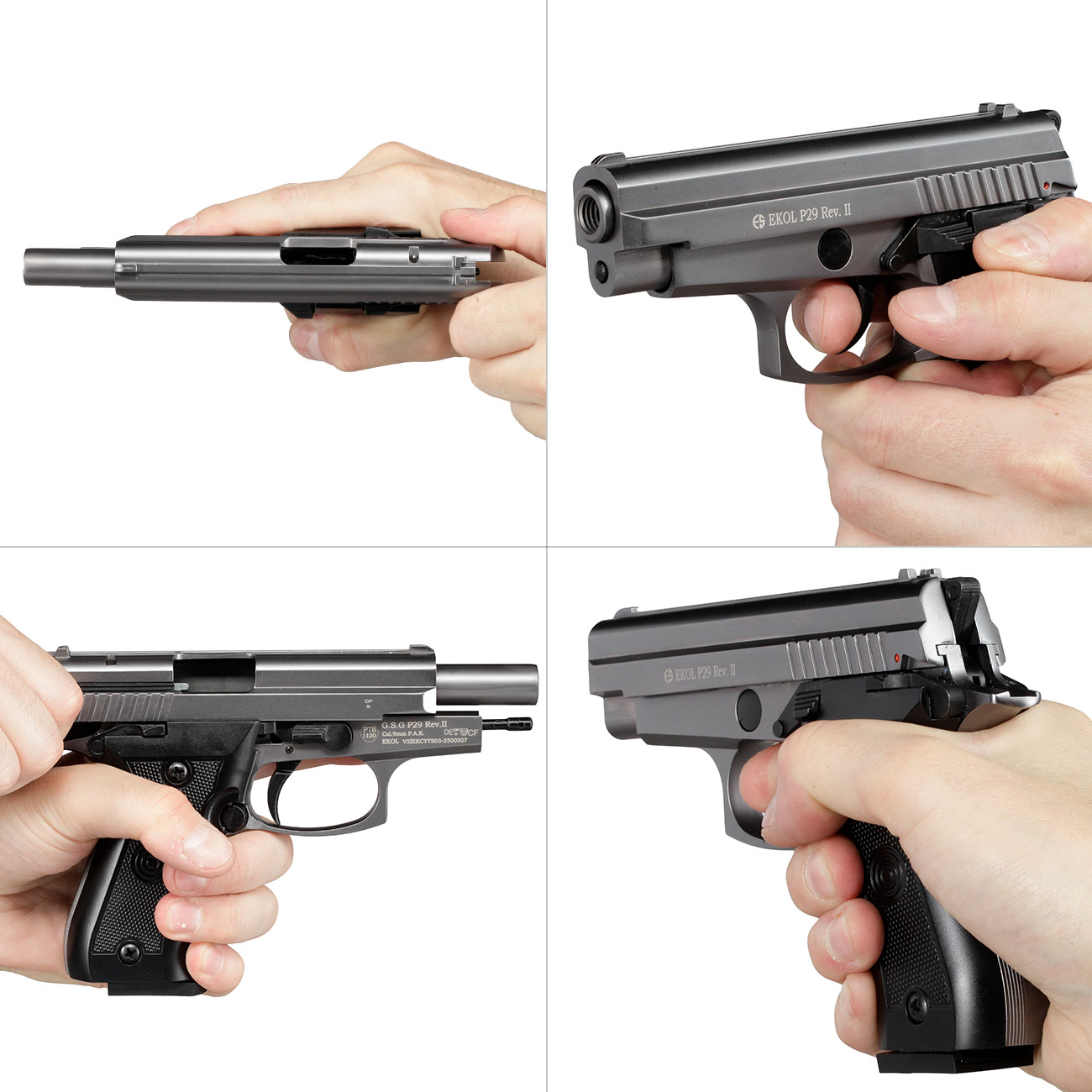 Ekol P29 Rev. II Schreckschuss Pistole Kal. 9 mm P.A.K. titan Bild 10