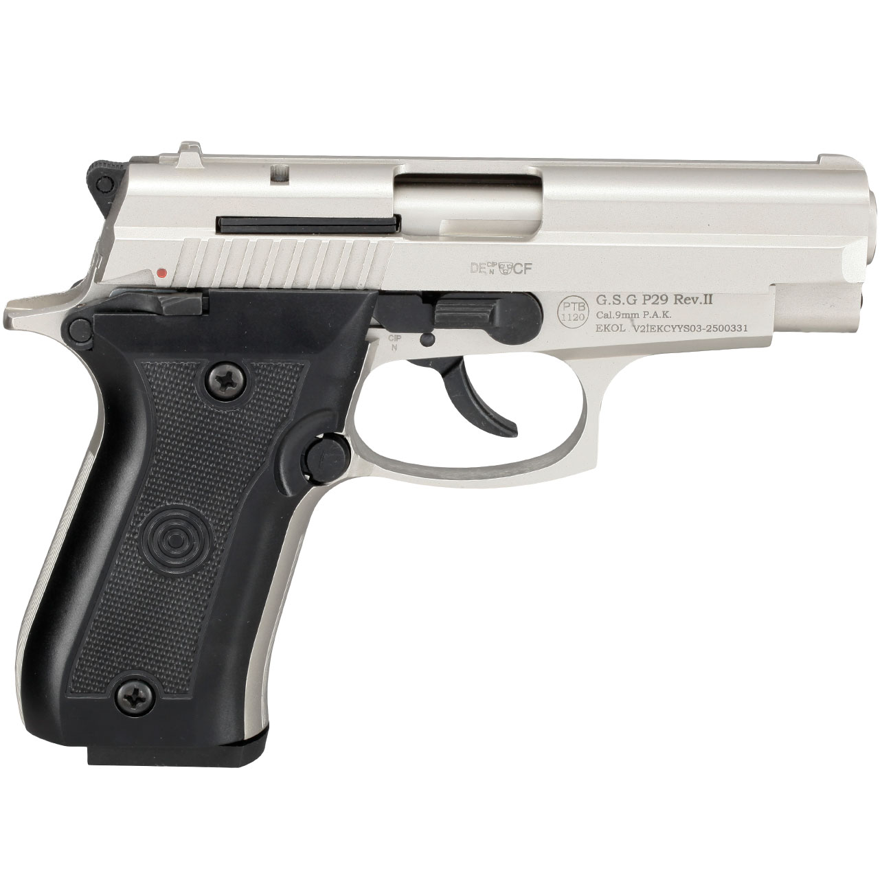 Ekol P29 Rev. II Schreckschuss Pistole Kal. 9 mm P.A.K. vernickelt Bild 3