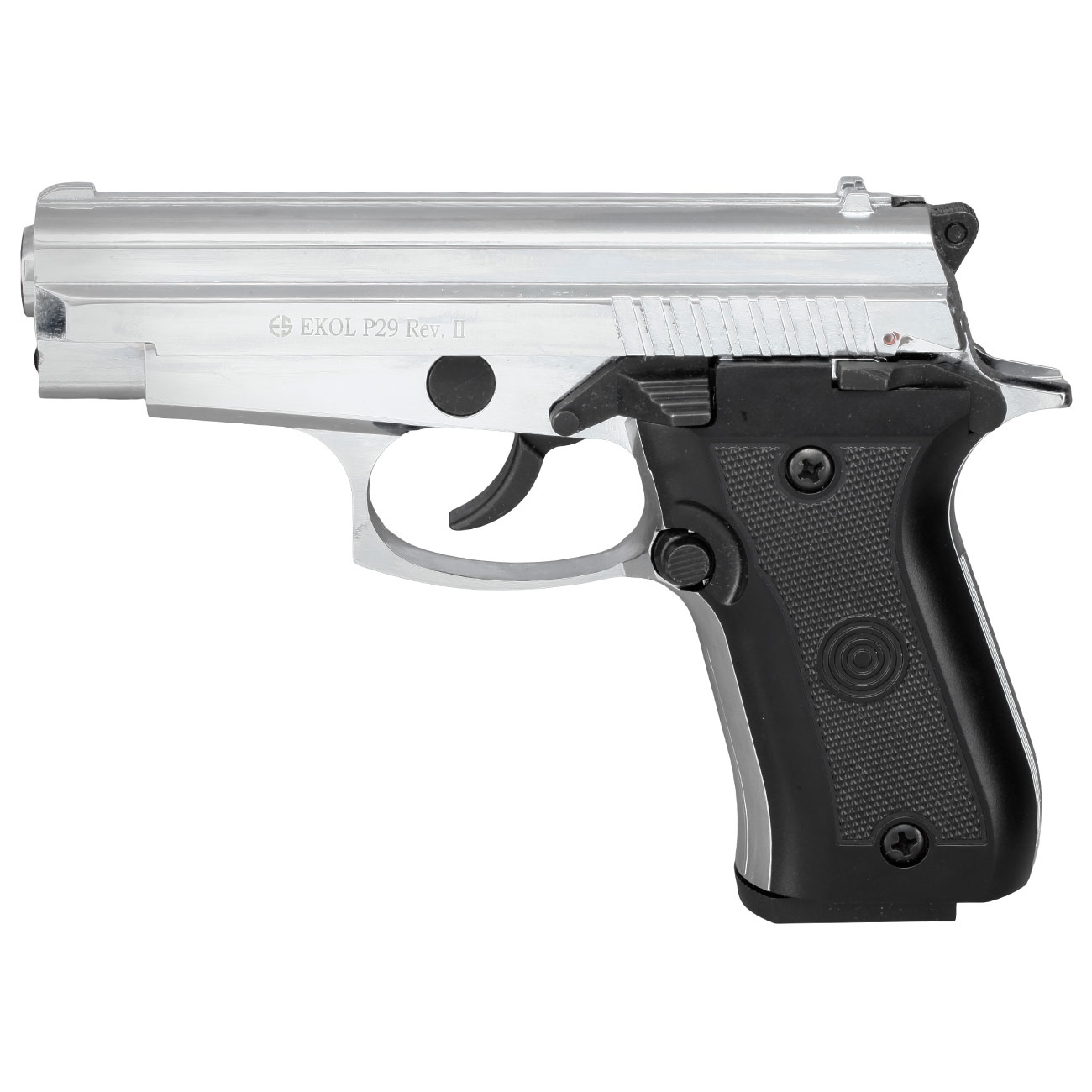 Ekol P29 Rev. II Schreckschuss Pistole Kal. 9 mm P.A.K. verchromt