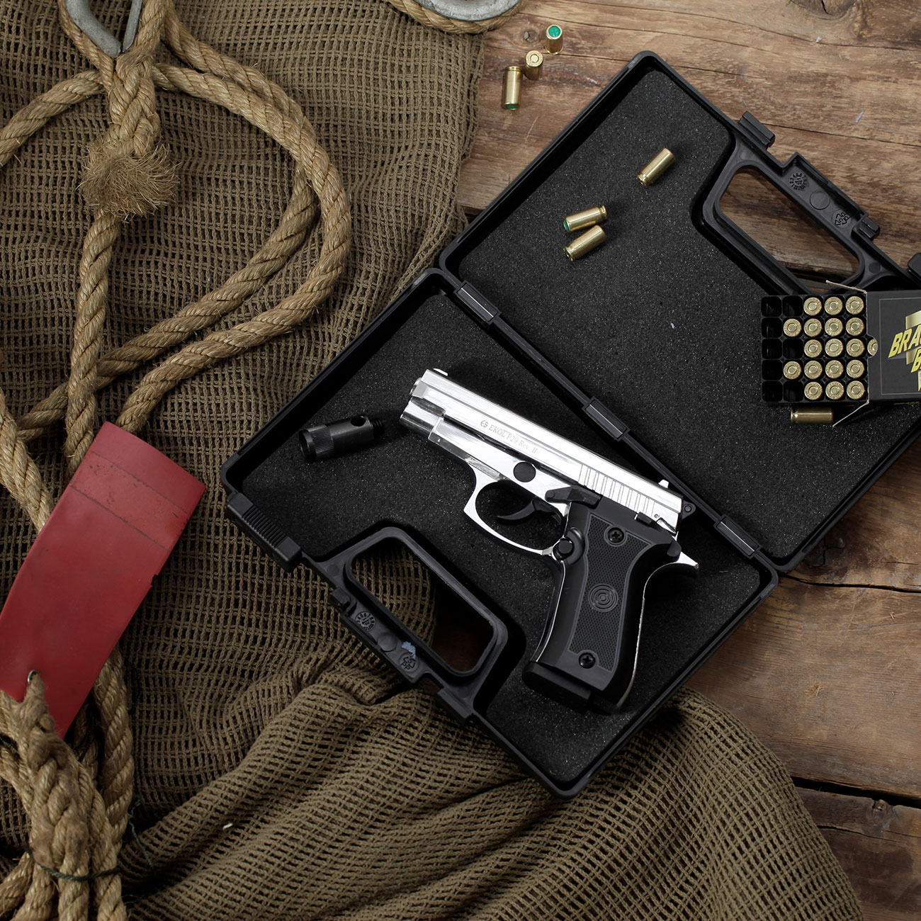 Ekol P29 Rev. II Schreckschuss Pistole Kal. 9 mm P.A.K. verchromt Bild 1
