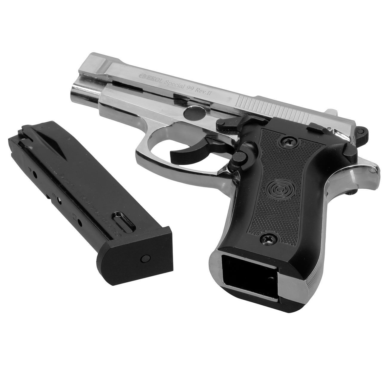 Ekol Special 99 Rev. II Schreckschuss Pistole Kal. 9 mm P.A.K. verchromt Bild 6