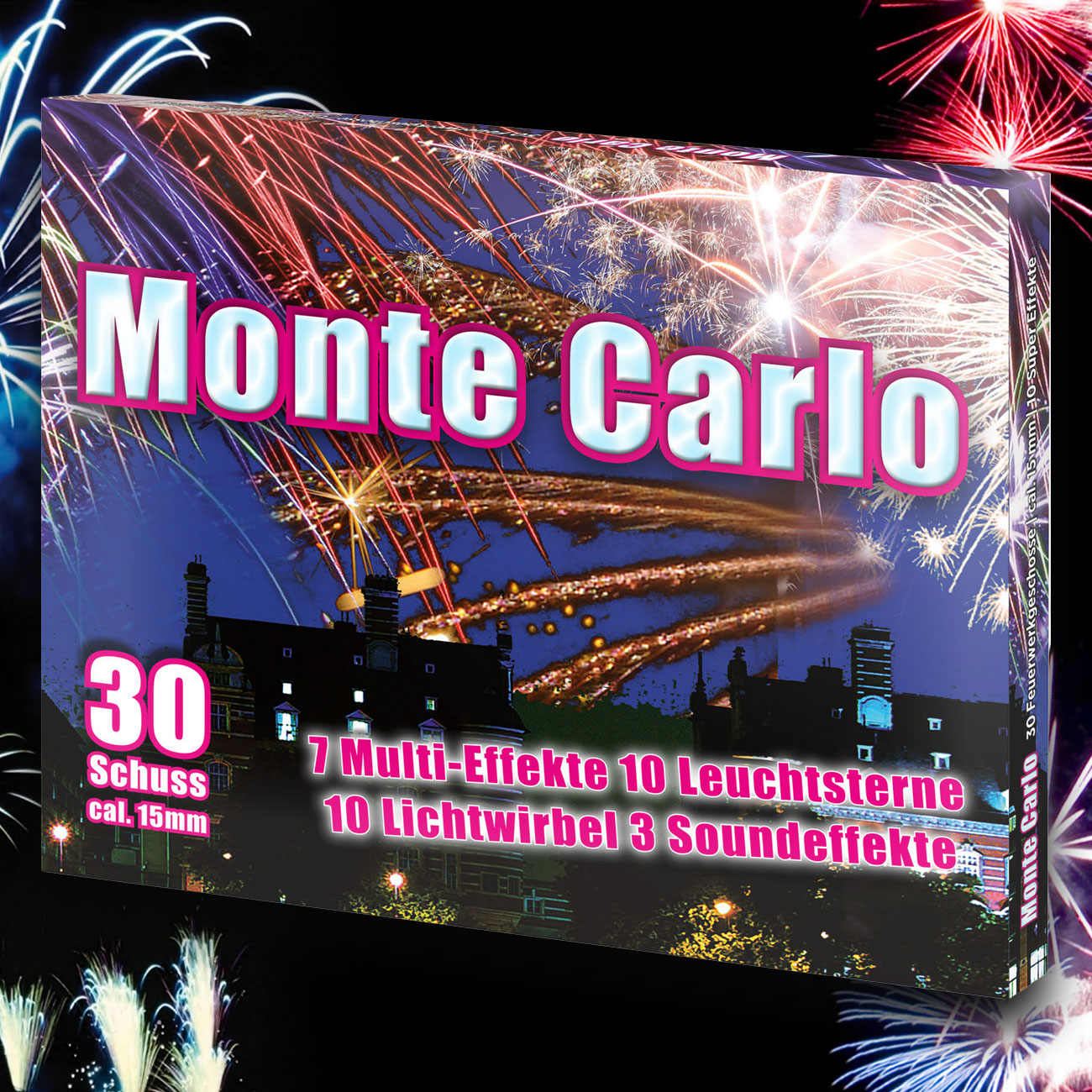 Monte Carlo Feuerwerk Sortiment 30-teilig