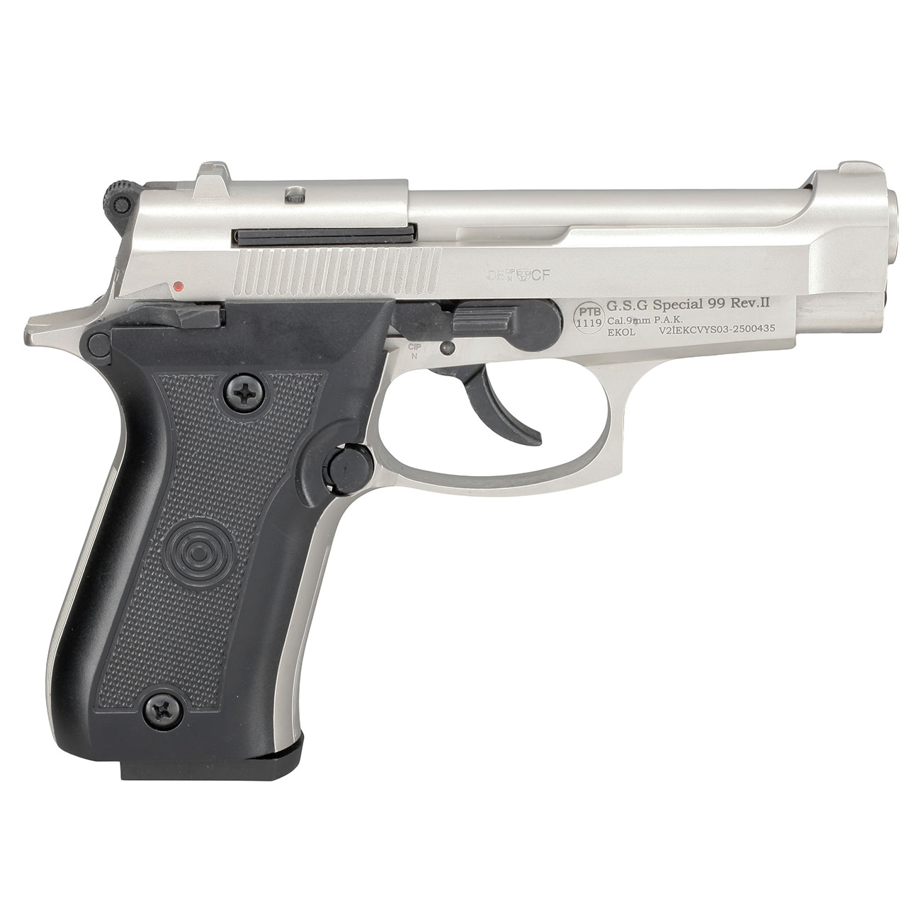 Ekol Special 99 Rev. II Schreckschuss Pistole Kal. 9 mm P.A.K vernickelt Bild 3
