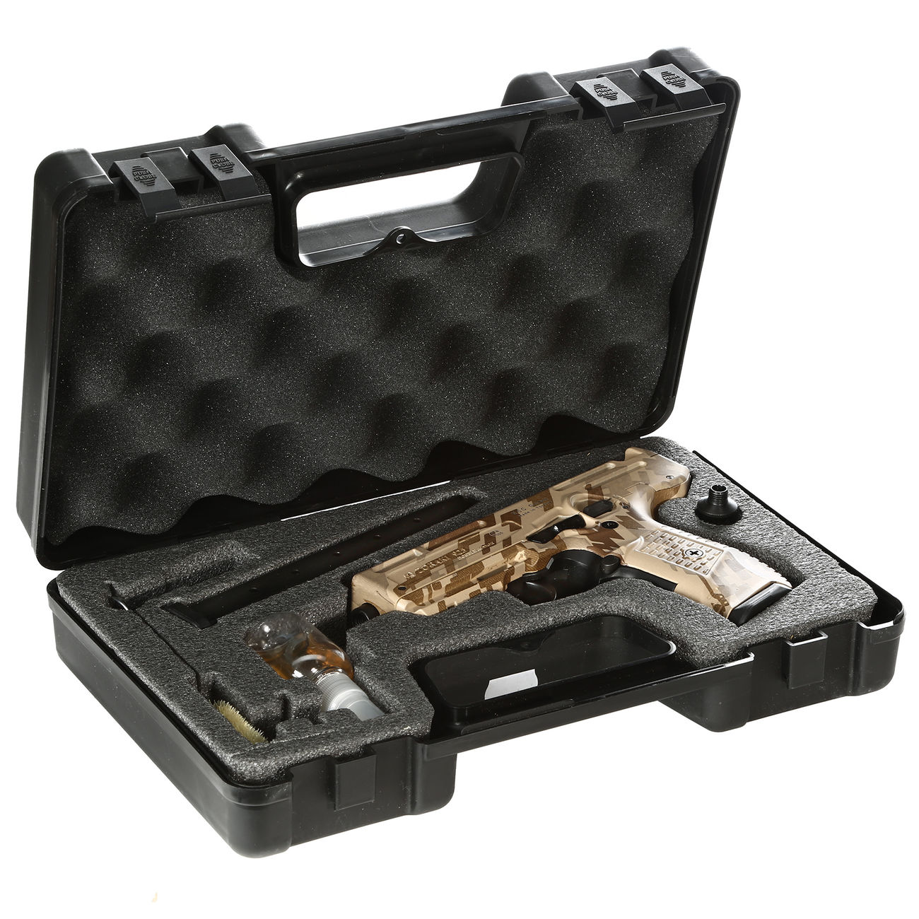   Zoraki 925 Schreckschuss-Maschinenpistole 9mm P.A.K. camo inkl. 2 Magazinen u. Polymerkoffer Bild 4