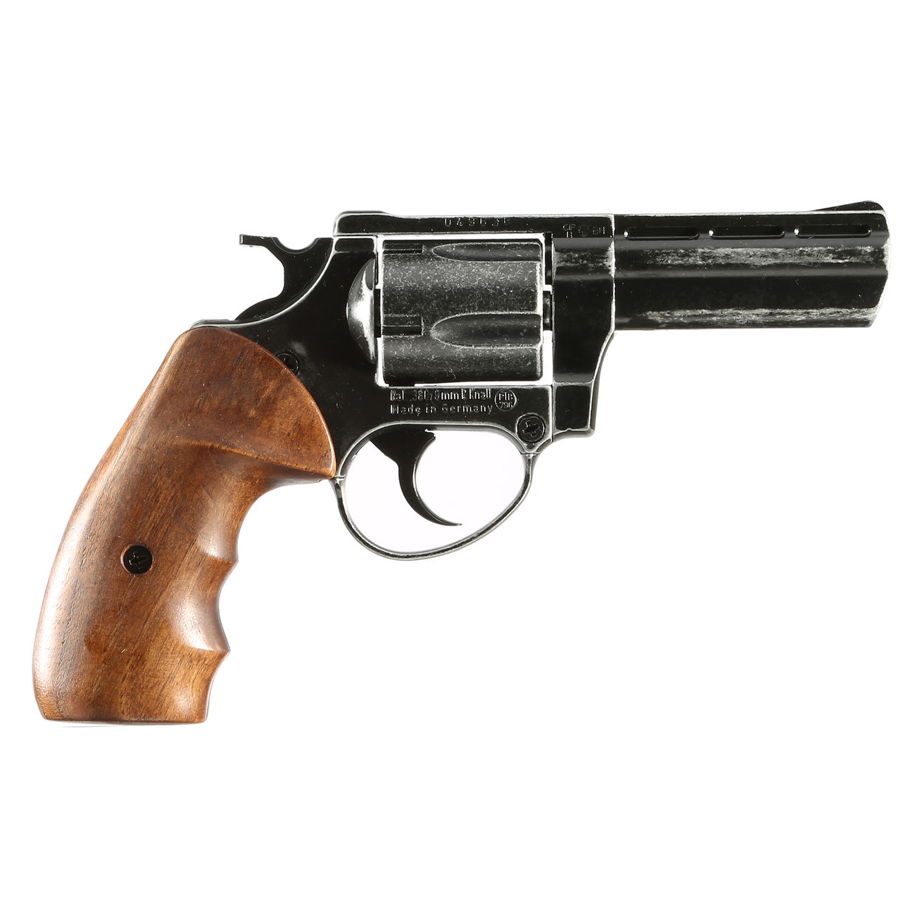 ME38 Magnum Schreckschuss Revolver 9mm R.K. Antik Look mit Holzgriffschalen Bild 1
