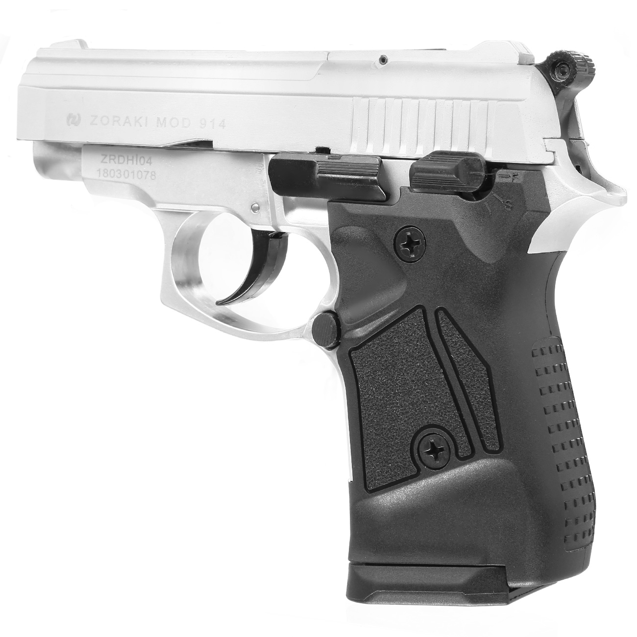 Zoraki 914 Schreckschuss Pistole 9mm P.A.K. matt chrom Bild 10