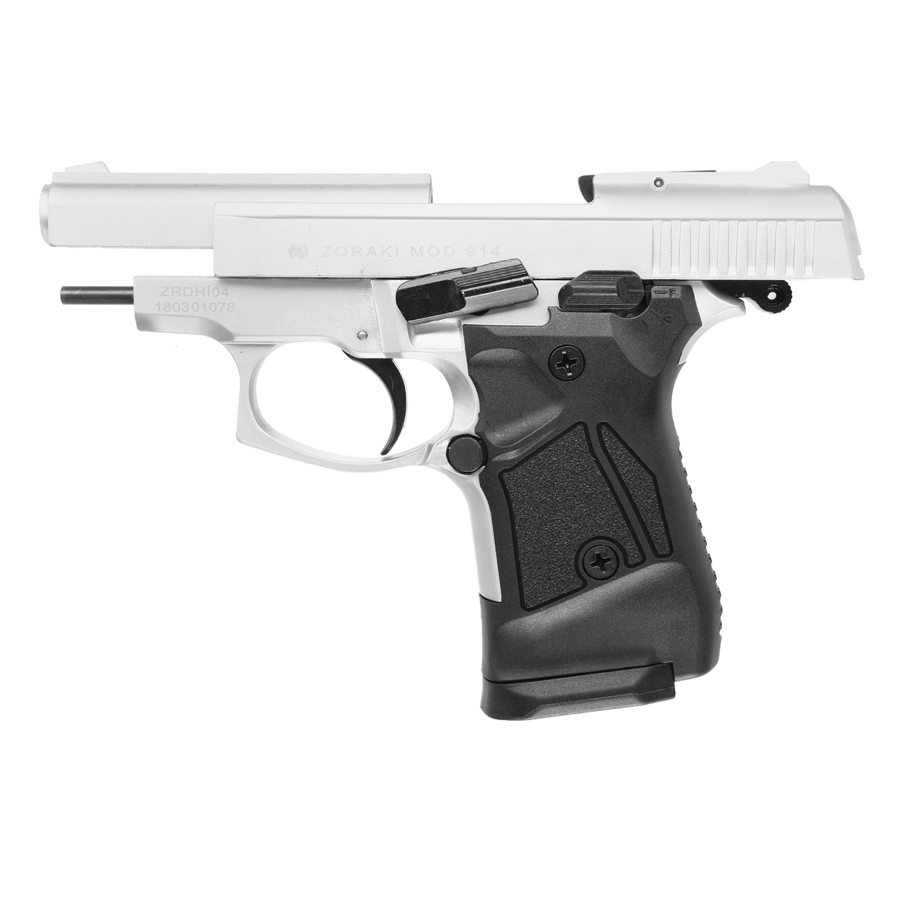 Zoraki 914 Schreckschuss Pistole 9mm P.A.K. matt chrom Bild 7