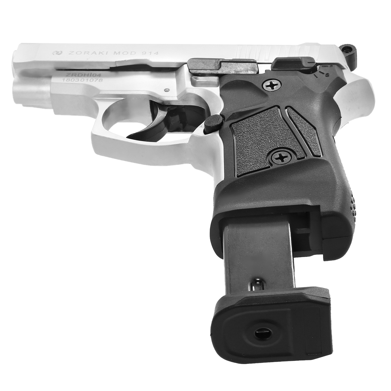 Zoraki 914 Schreckschuss Pistole 9mm P.A.K. matt chrom Bild 9