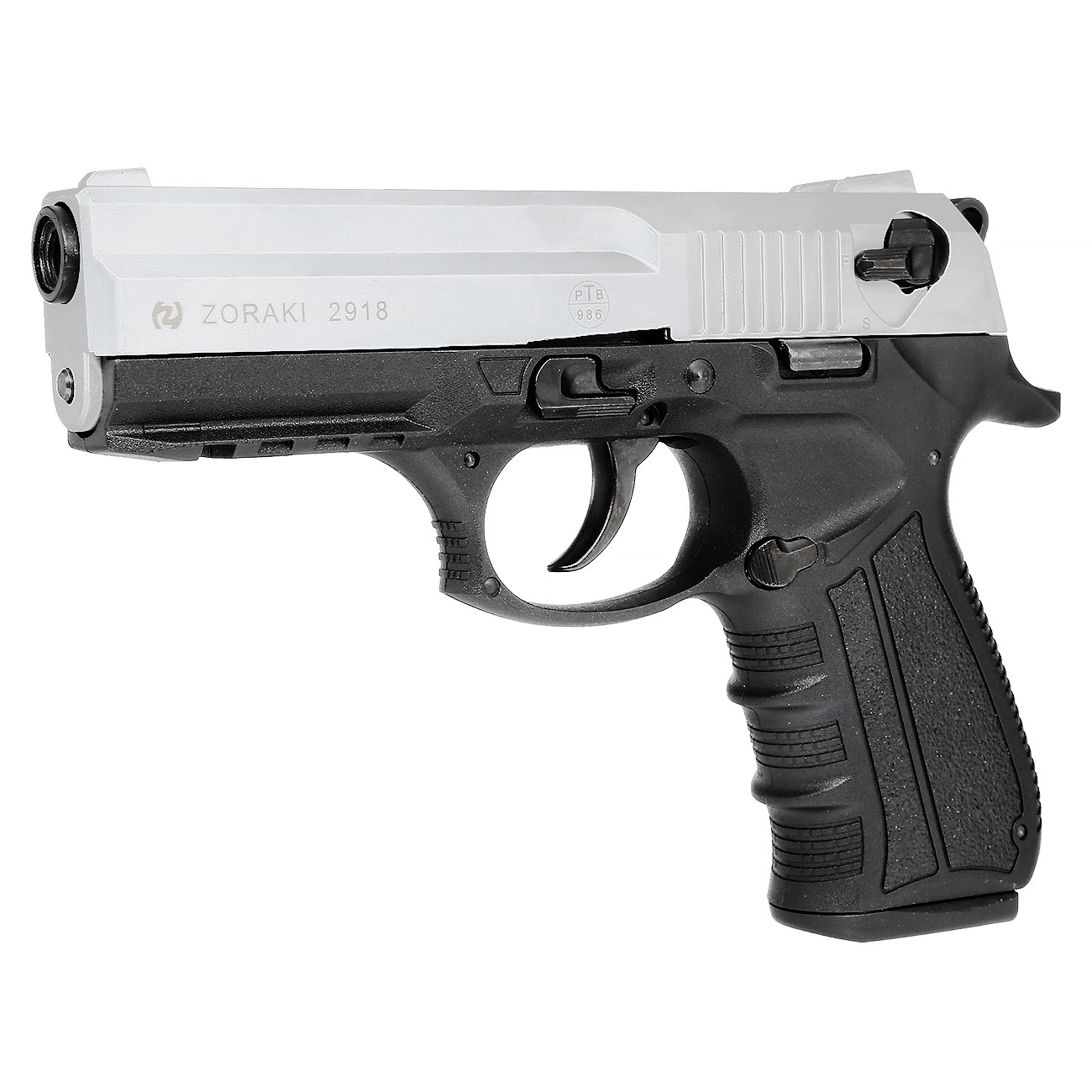 Zoraki 2918 Schreckschuss Pistole Kal. 9mm P.A.K. matt chrom Bild 1
