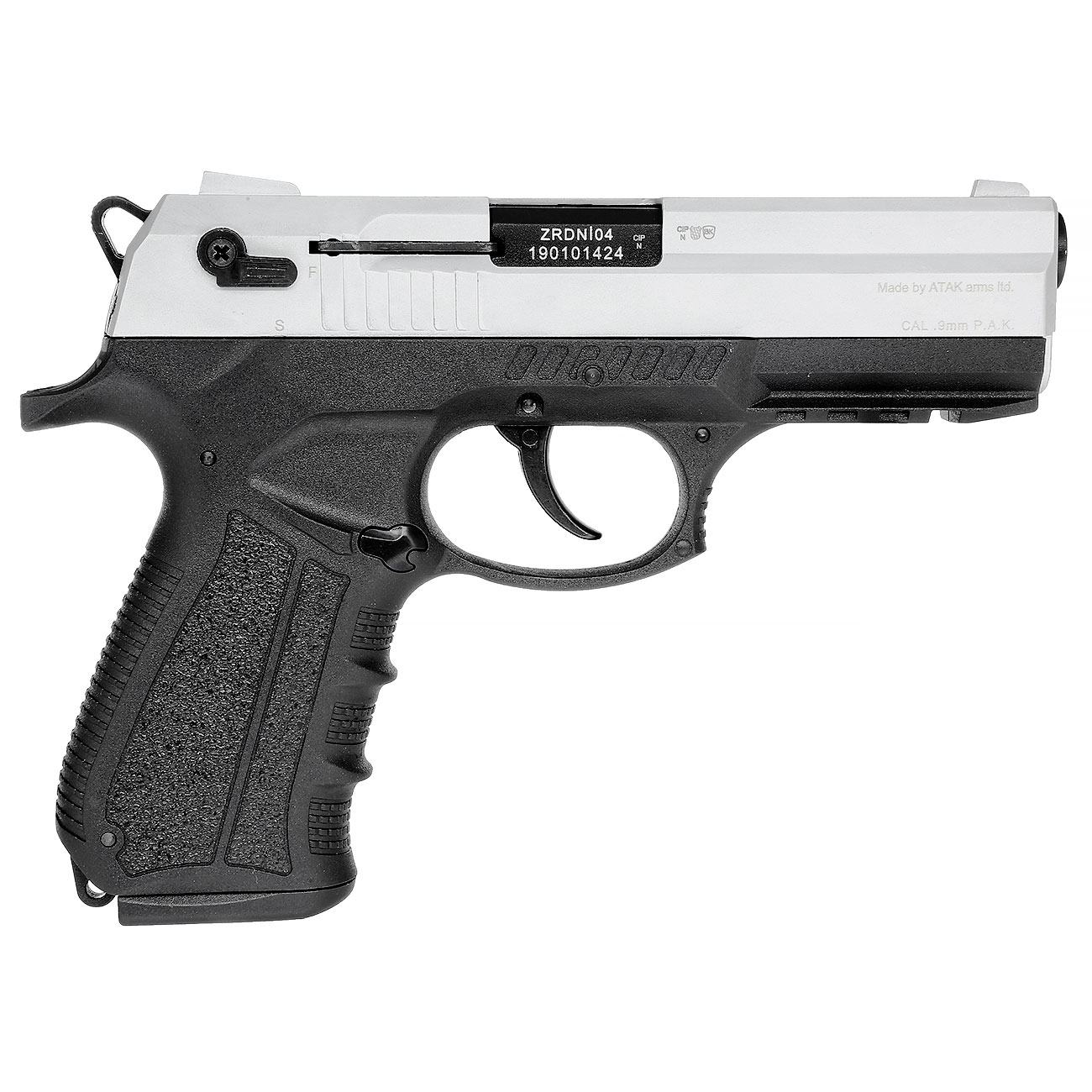 Zoraki 2918 Schreckschuss Pistole Kal. 9mm P.A.K. matt chrom Bild 2