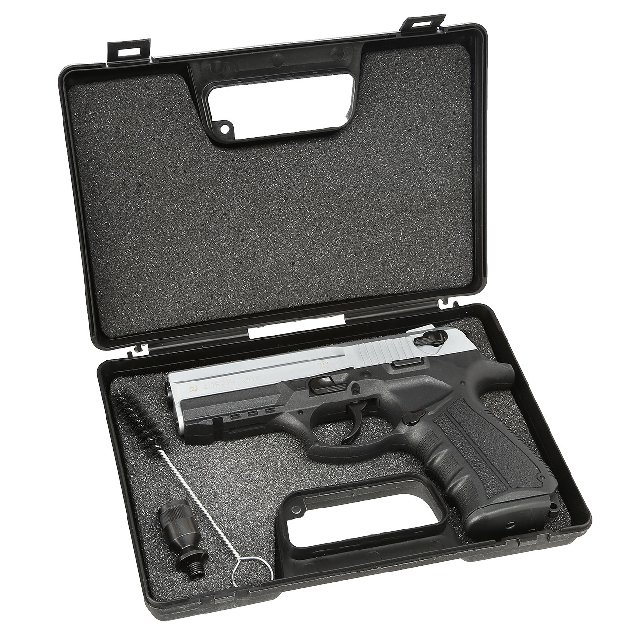 Zoraki 2918 Schreckschuss Pistole Kal. 9mm P.A.K. matt chrom Bild 4