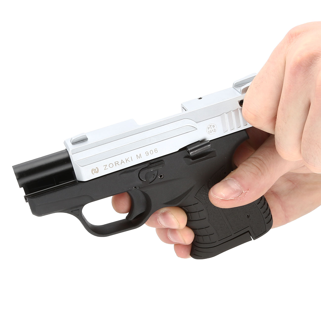 Zoraki 906 Schreckschusspistole 9 mm P.A.K. matt chrom Bild 6