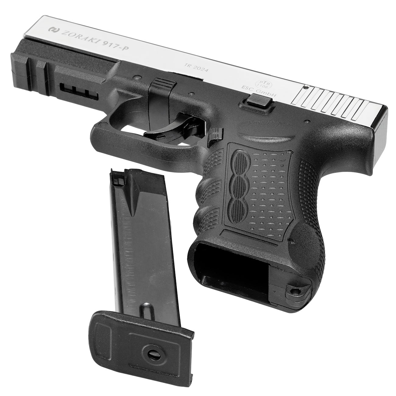 Zoraki 917 Schreckschusspistole 9mm P.A.K. chrom Bild 6