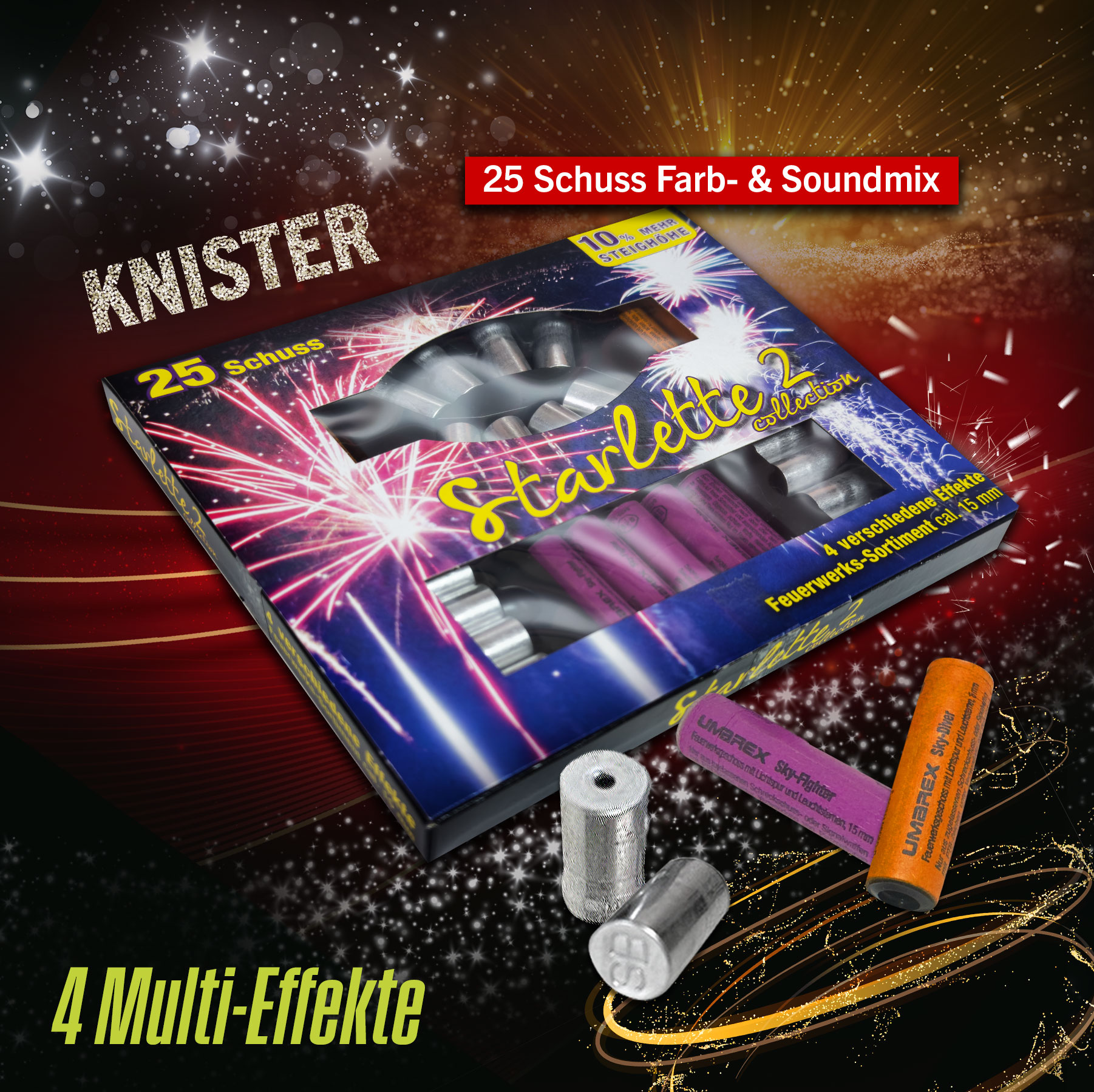 Starlette Collection II 25-teilig Signaleffekte f�r Schreckschusswaffen