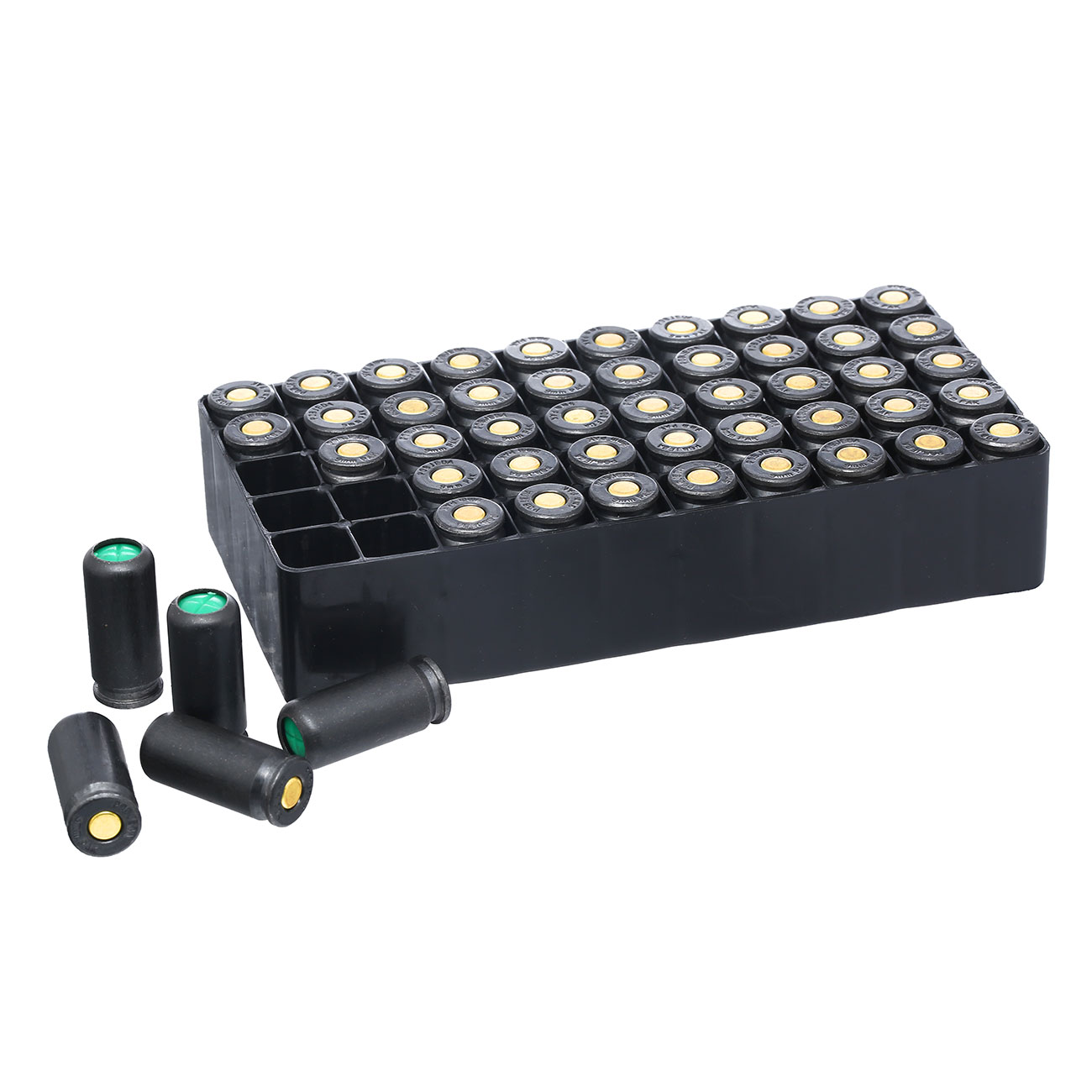 Pobjeda Black Blitz Knallpatronen 9mm P.A.K. schwarze Messinghlse 50 Schuss Bild 6