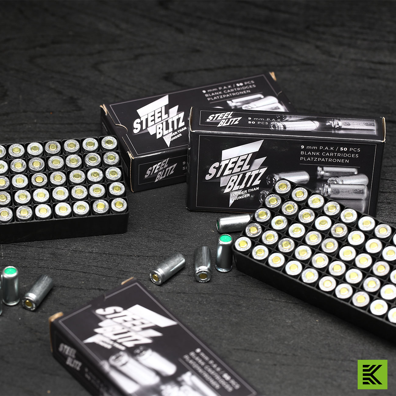 Pobjeda Steel Blitz Knallpatronen 9mm P.A.K. 50 Stck Bild 5