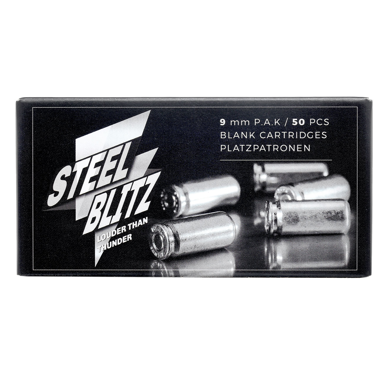 Pobjeda Steel Blitz Knallpatronen 9mm P.A.K. 50 Stck Bild 6