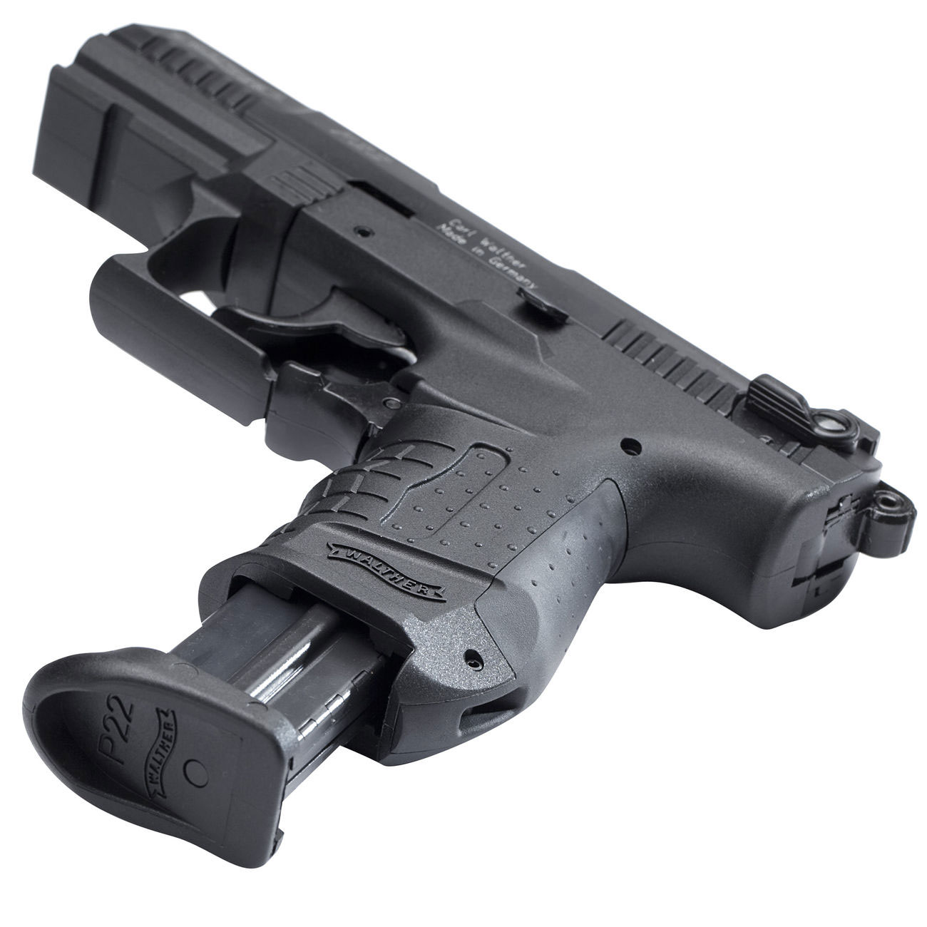 Walther P22 Schreckschuss Pistole Kal. 9mm P.A.K. + 50 Schuss Pobjeda Steel Blitz Bild 1