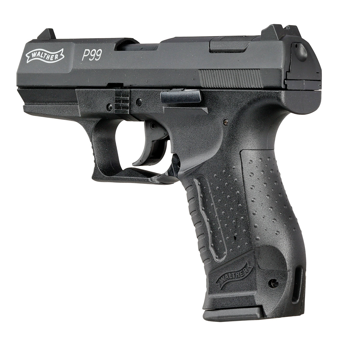 Walther P99 Schreckschuss Pistole Kal. 9mm P.A.K. brniert + 50 Schuss Skullfire Platzpatronen Bild 7