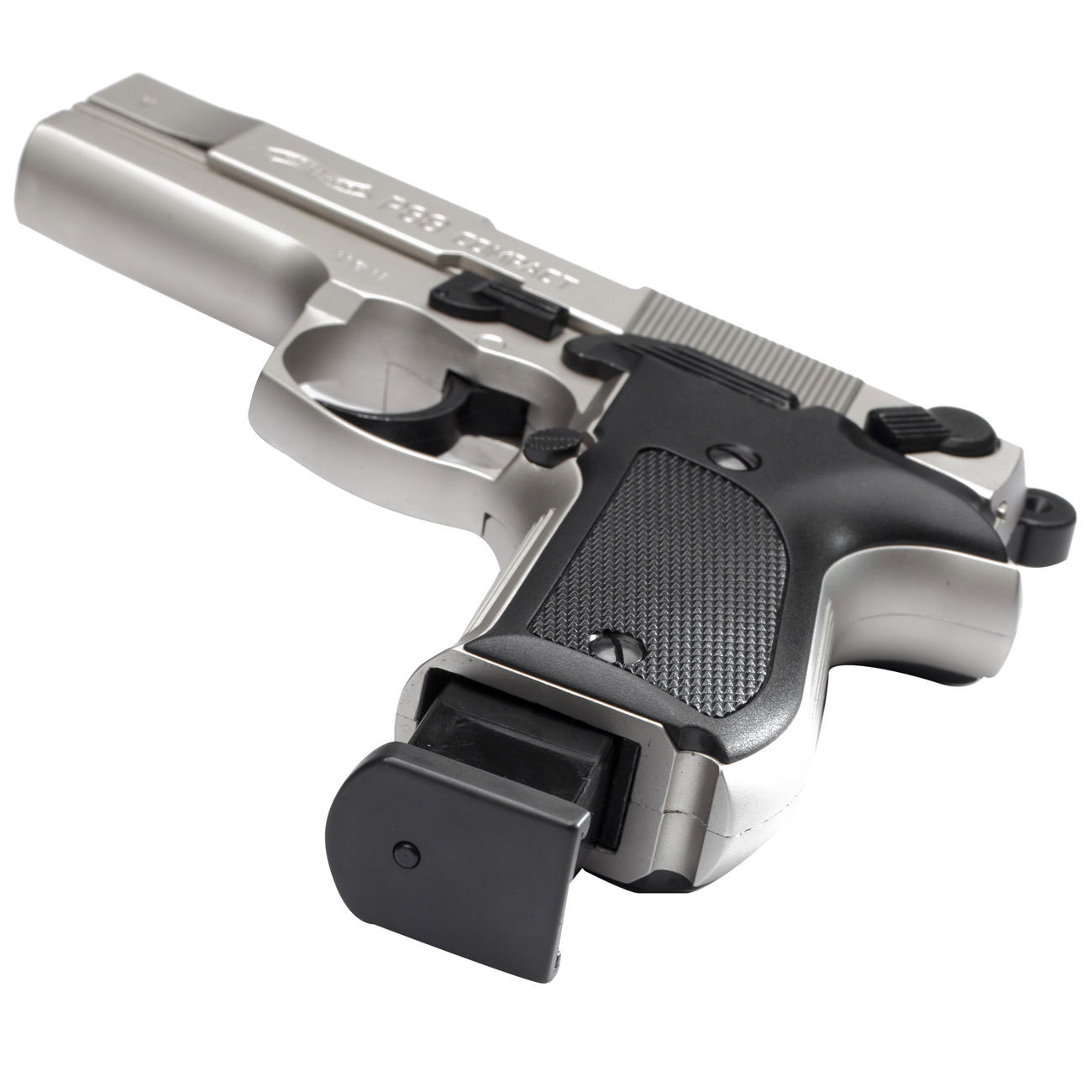 Walther P88 Schreckschuss Pistole bicolor Kal. 9mm P.A.K. + 50 Schuss Pobjeda Steel Blitz Bild 1