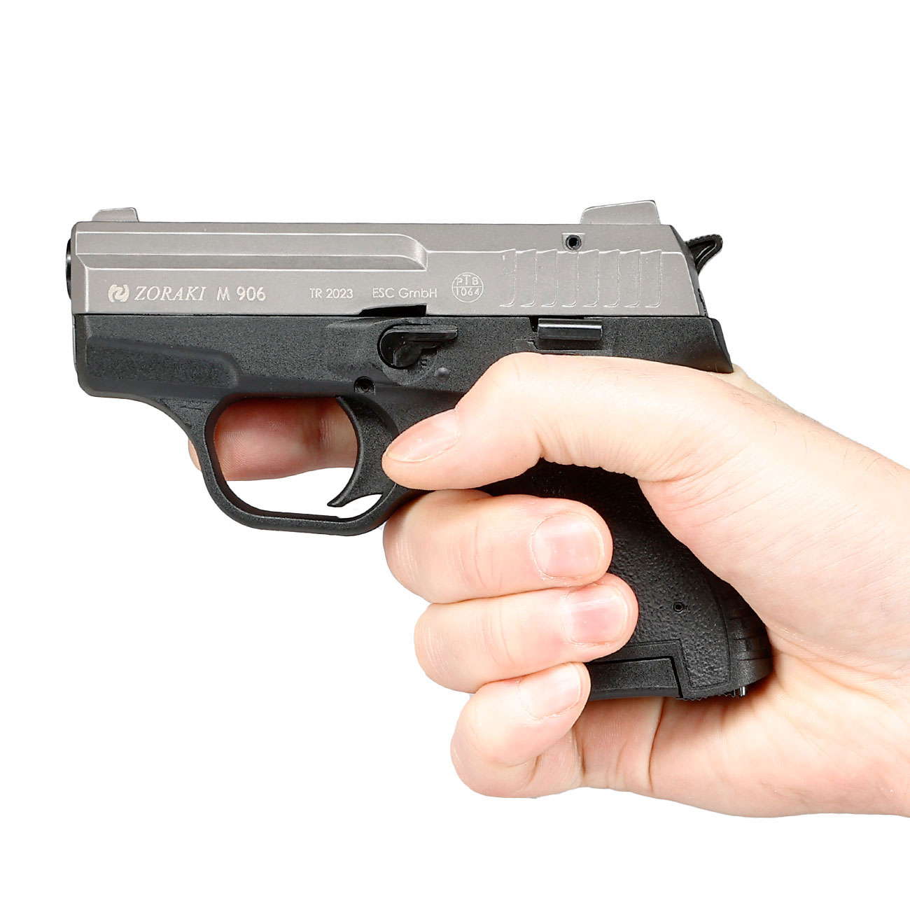 Zoraki 906 Schreckschusspistole 9mm P.A.K. titan inkl. 50 Schuss Pobjeda Steel Blitz Platzpatronen Bild 5