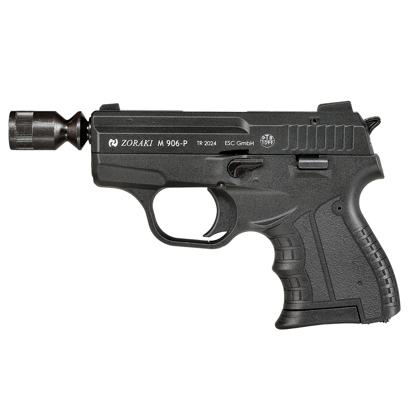 Zoraki Schreckschusspistole 906 Kal. 9mm P.A.K. brniert inkl. 50 Schuss Pobjeda Steel Blitz Bild 10