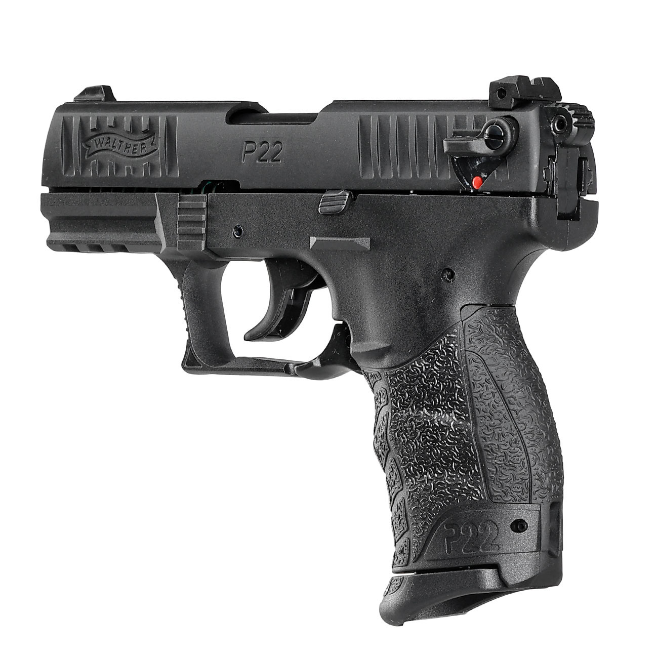 Walther P22Q Schreckschuss Pistole Kal. 9mm P.A.K. brniert + 50 Schuss Black Blitz Bild 7