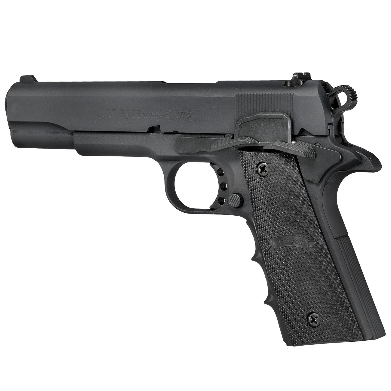 ME 1911 Schreckschuss Pistole Kal. 9mm P.A.K. brniert + 50 Schuss Black Blitz Platzpatronen Bild 7