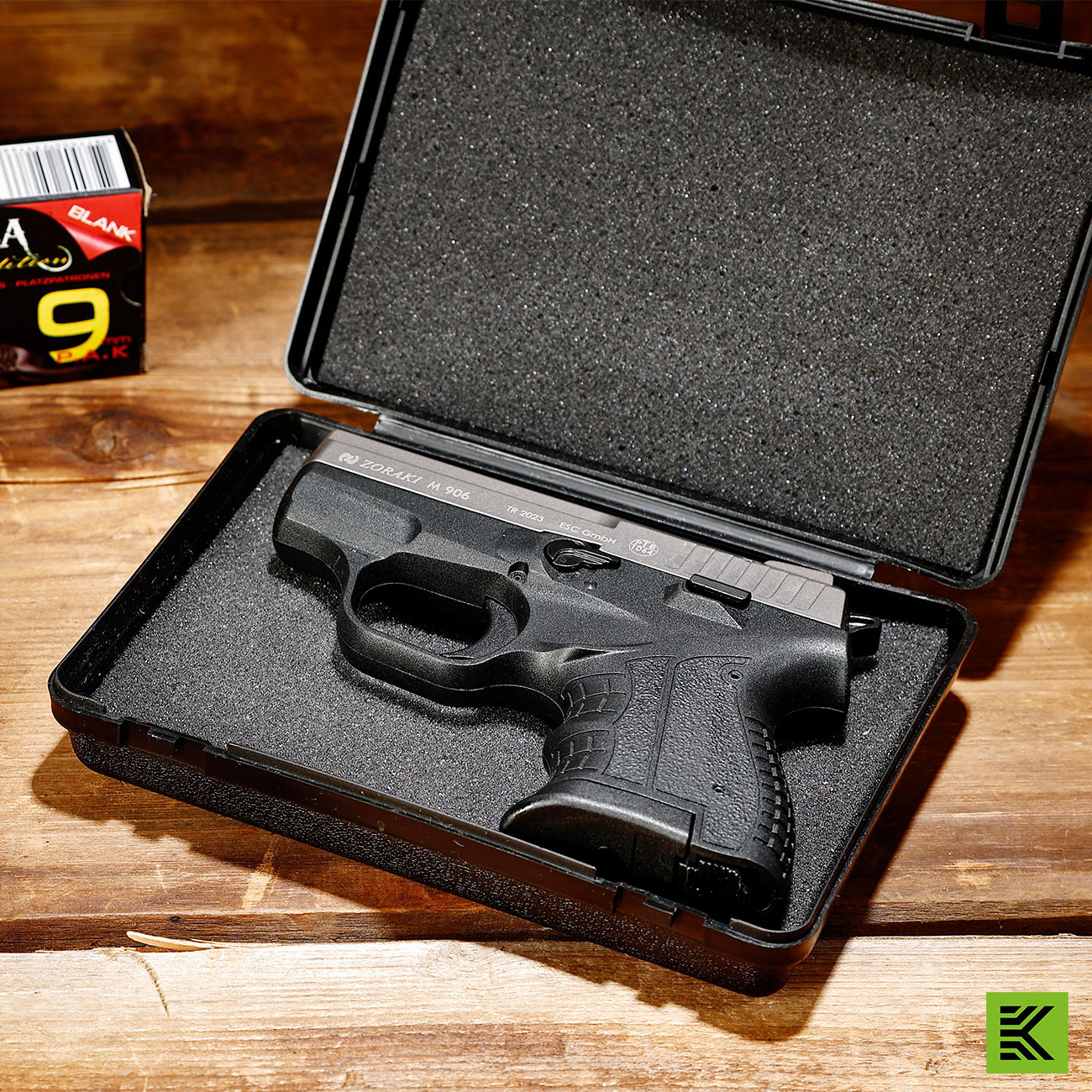 Zoraki 906 Schreckschusspistole 9mm P.A.K. titan + 50 Schuss Pobjeda Black Blitz Platzpatronen Bild 1