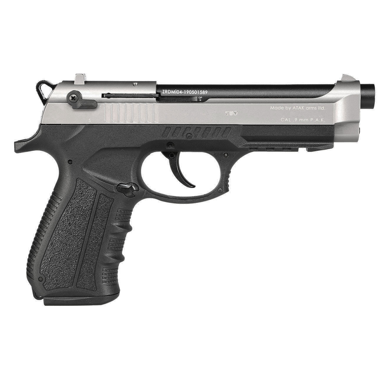 Zoraki 918 Schreckschusspistole 9mm P.A.K. titan - Set inkl. 50 Black Blitz Platzpatronen Bild 2