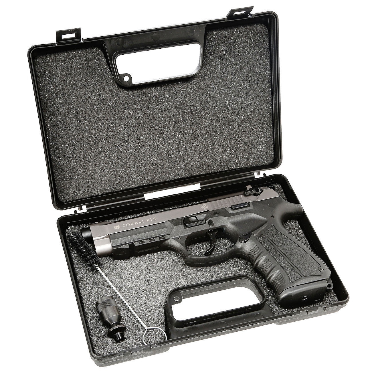 Zoraki 918 Schreckschusspistole 9mm P.A.K. titan - Set inkl. 50 Black Blitz Platzpatronen Bild 3