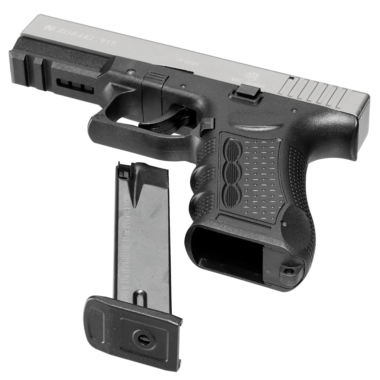 Zoraki 917 Schreckschusspistole 9mm P.A.K. titan inkl. 2x 50 Platzpatronen Bild 6