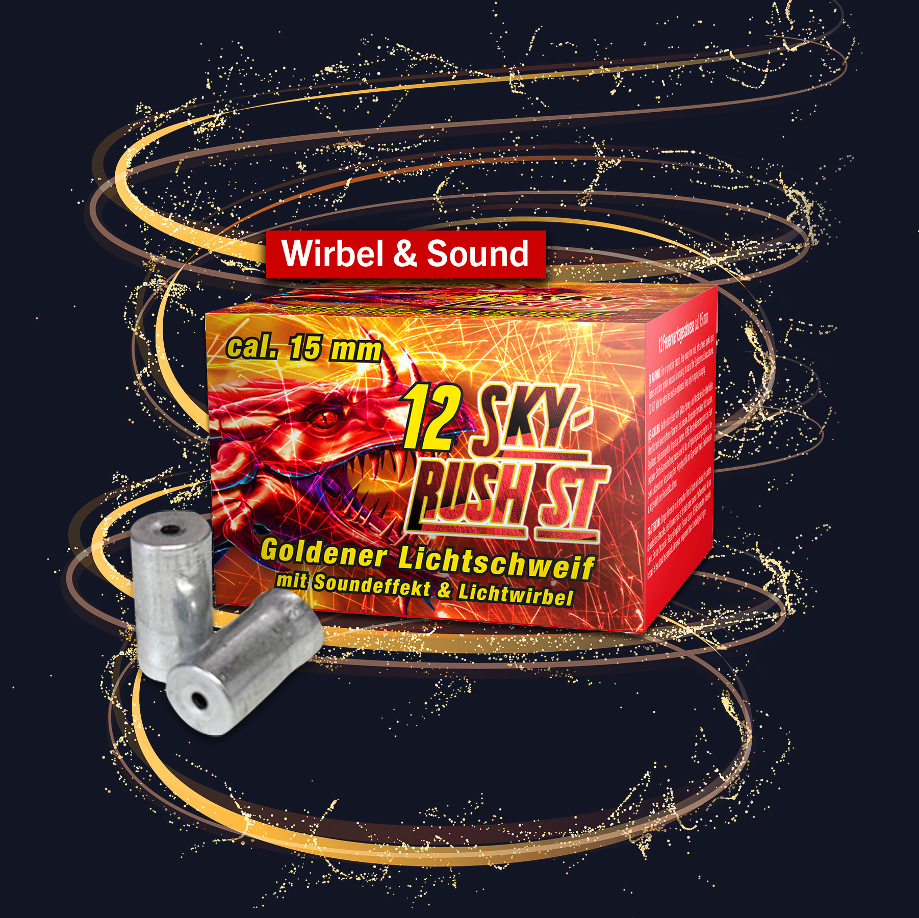 Sky Rush ST 12-teilig Signaleffekte fr Schreckschusswaffen
