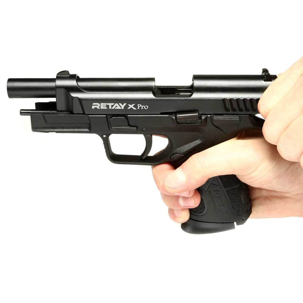 Retay X Pro Schreckschuss Pistole 9mm P.A.K. brüniert Bild 1