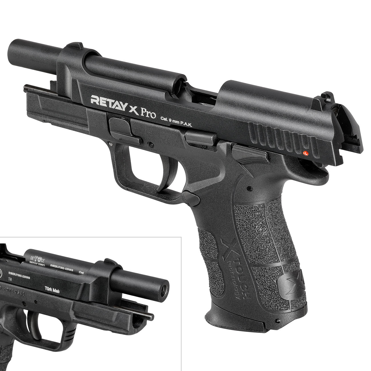 Retay X Pro Schreckschuss Pistole 9mm P.A.K. brniert Bild 8