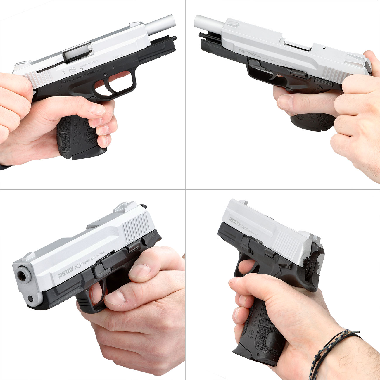 Retay X Treme Schreckschuss Pistole 9mm P.A.K. nickel Bild 11