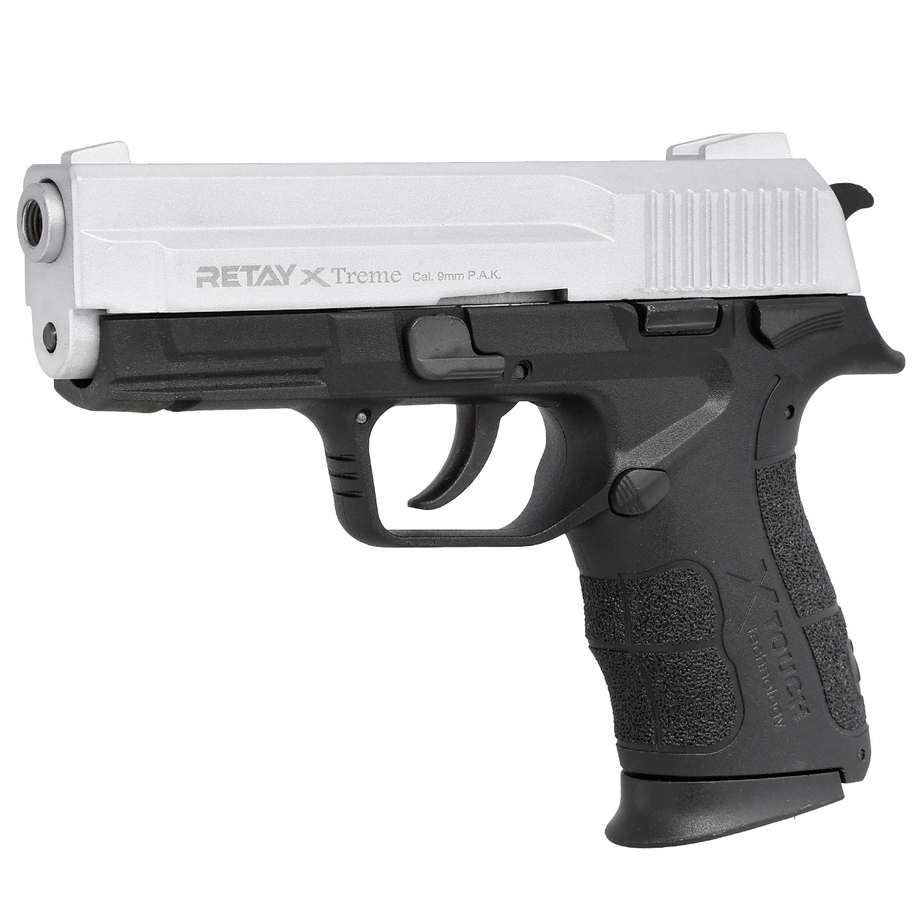 Retay X Treme Schreckschuss Pistole 9mm P.A.K. nickel Bild 2