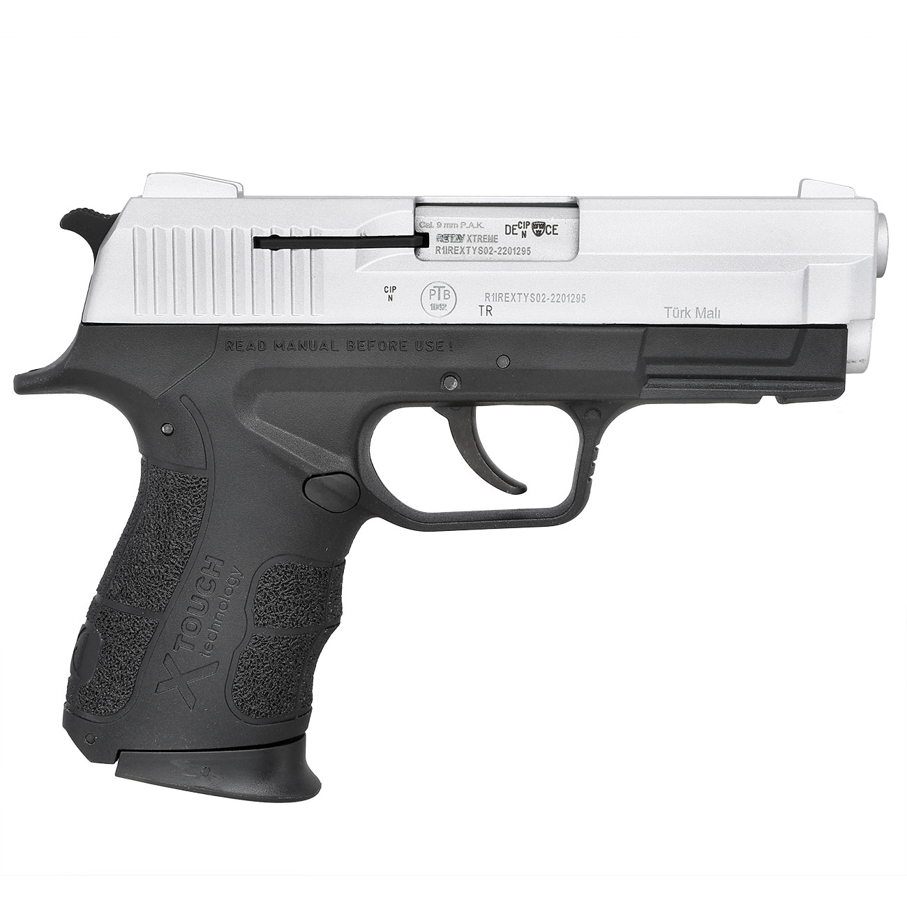 Retay X Treme Schreckschuss Pistole 9mm P.A.K. nickel Bild 3